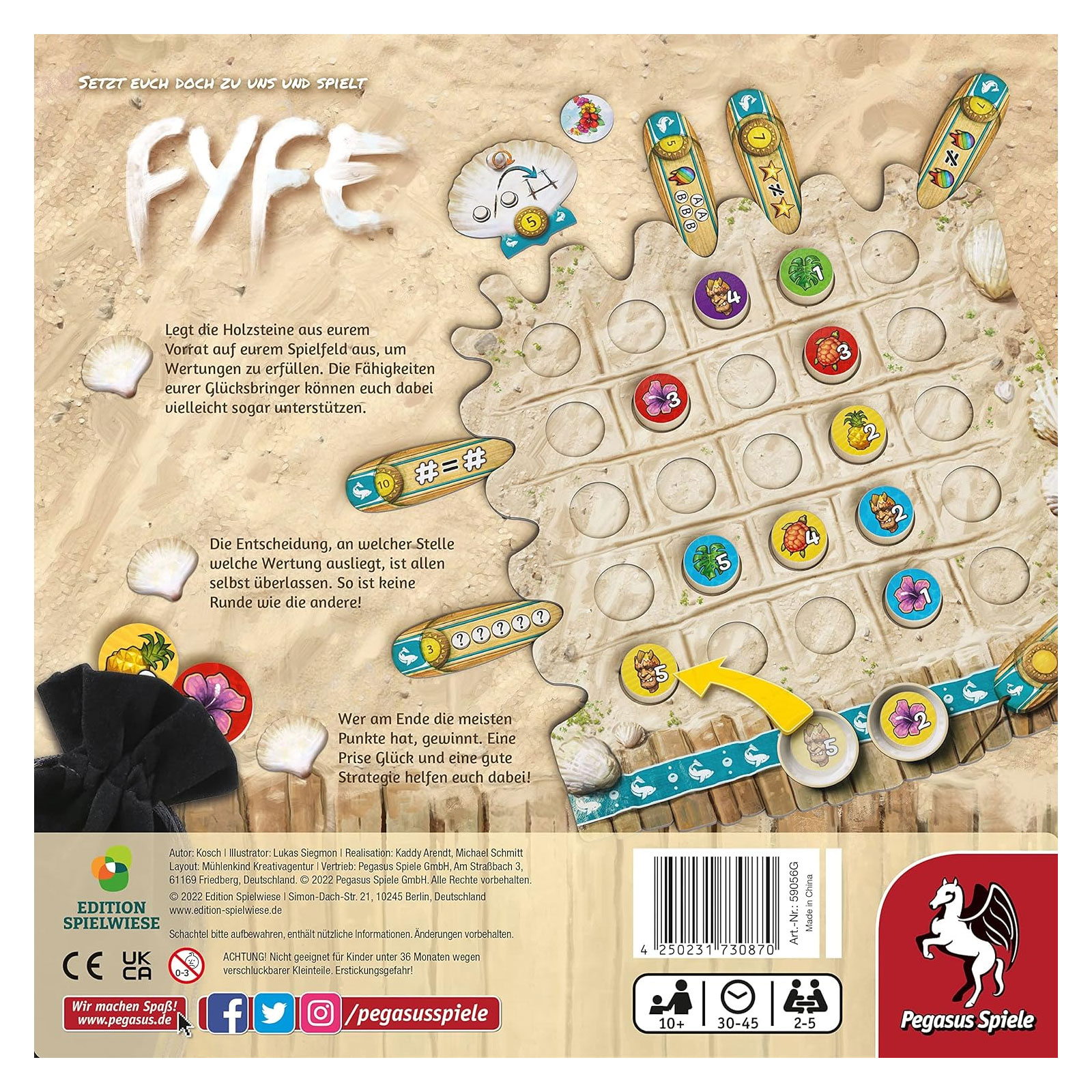 Pegasus Spiele FYFE Edition Spielwiese 59056G Brettspiel