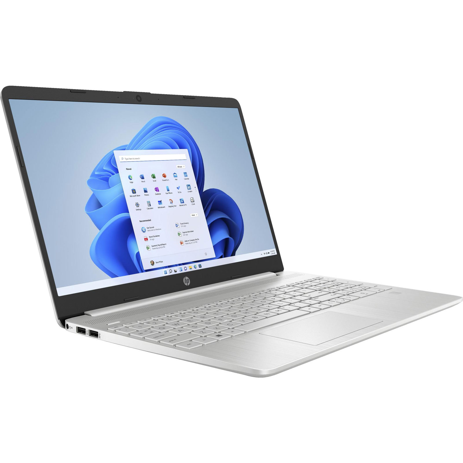 HP Notebook 15s-eq2575ng, Silber, 15,6 Zoll, Full HD, AMD Ryzen 7 5700U, 8 GB, 512 GB M.2 SSD