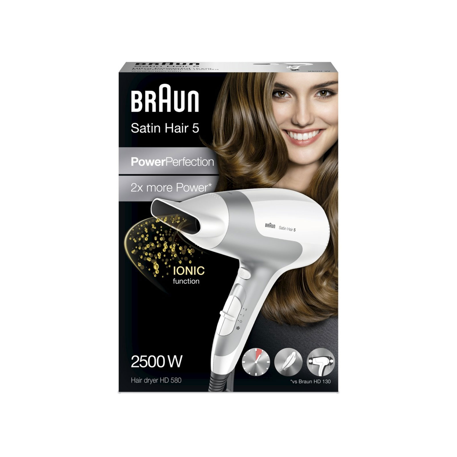 BRAUN Haartrockner 5 HD 580 SOLO HAARTROCKNV6