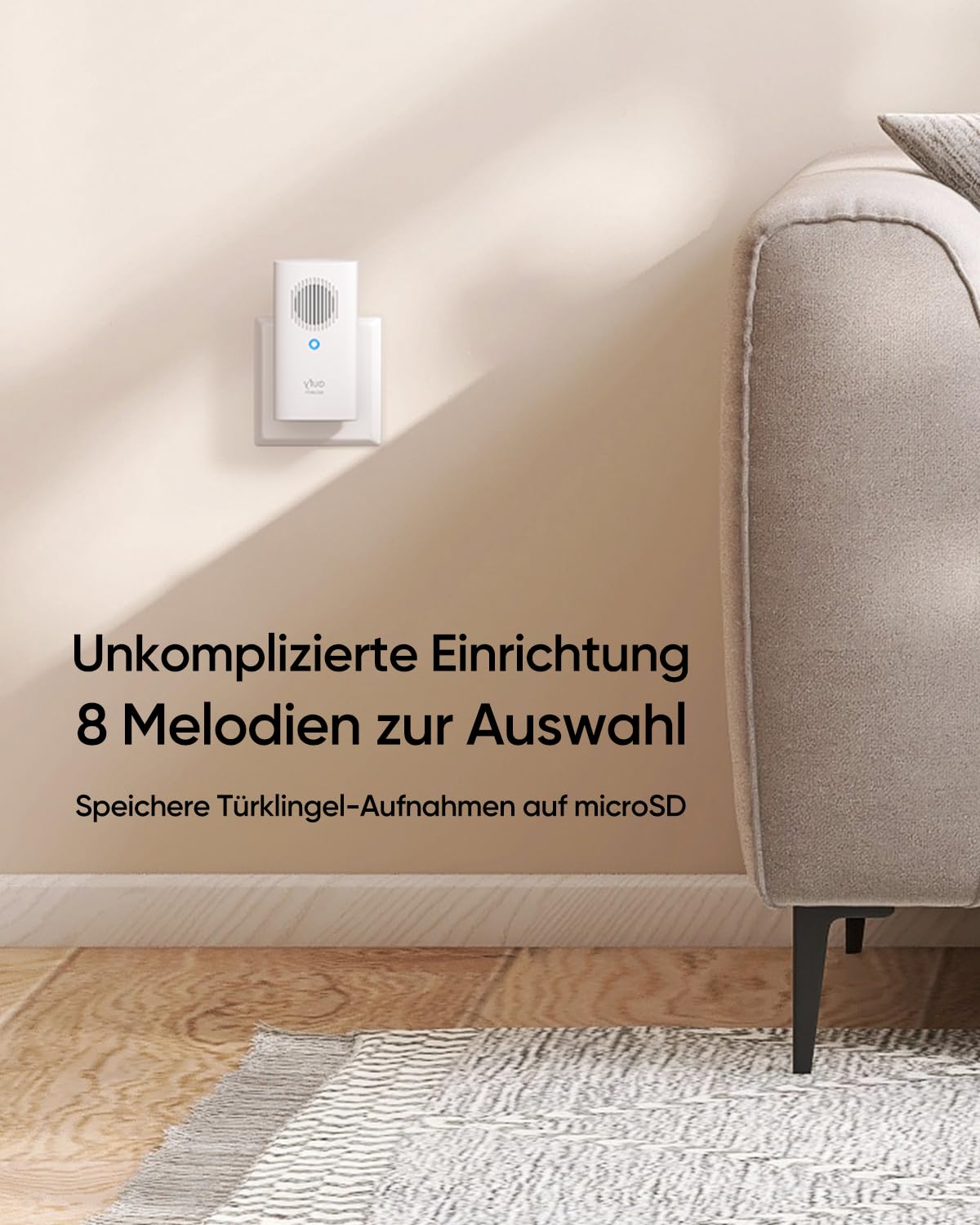 eufy Security Video Doorbell Add-on Chime, Funkgong für Innen