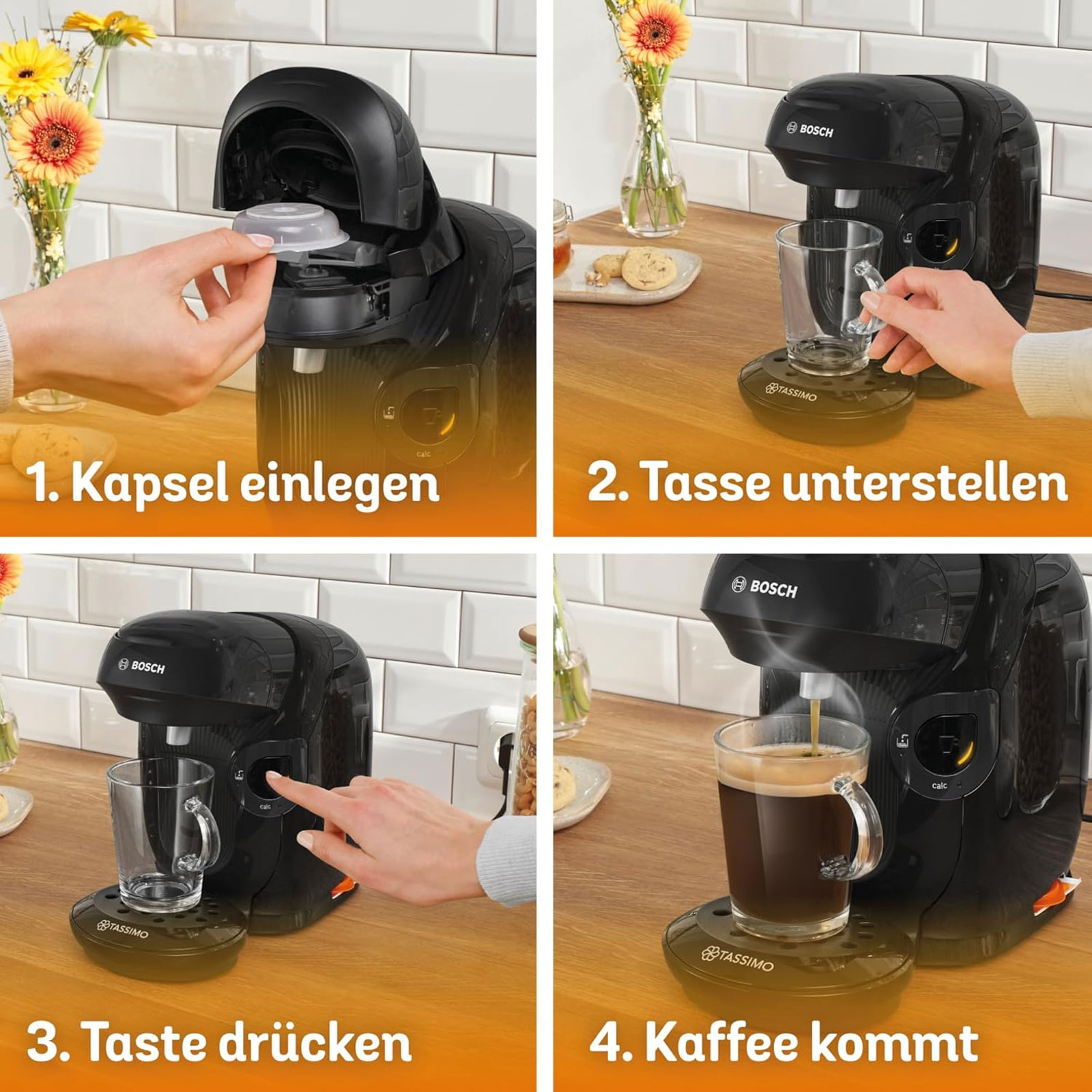 BOSCH TAS112E Kapselmaschine TASSIMO STYLE friendly BOSCH TAS112E Kapselmaschine TASSIMO STYLE friendly