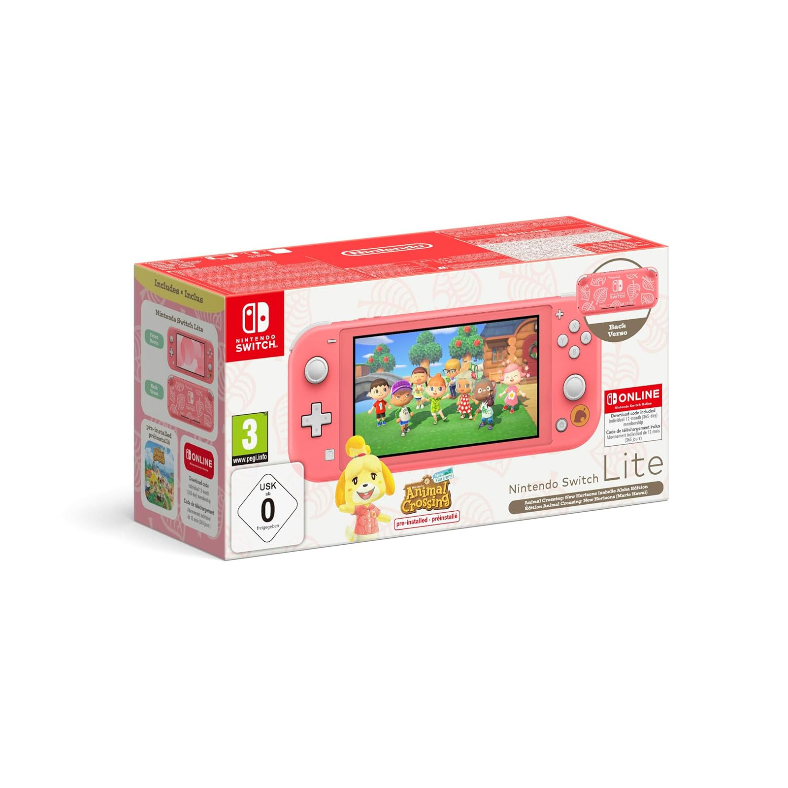 Nintendo Switch Lite Animal Crossing: New Horizons Melinda-Edition