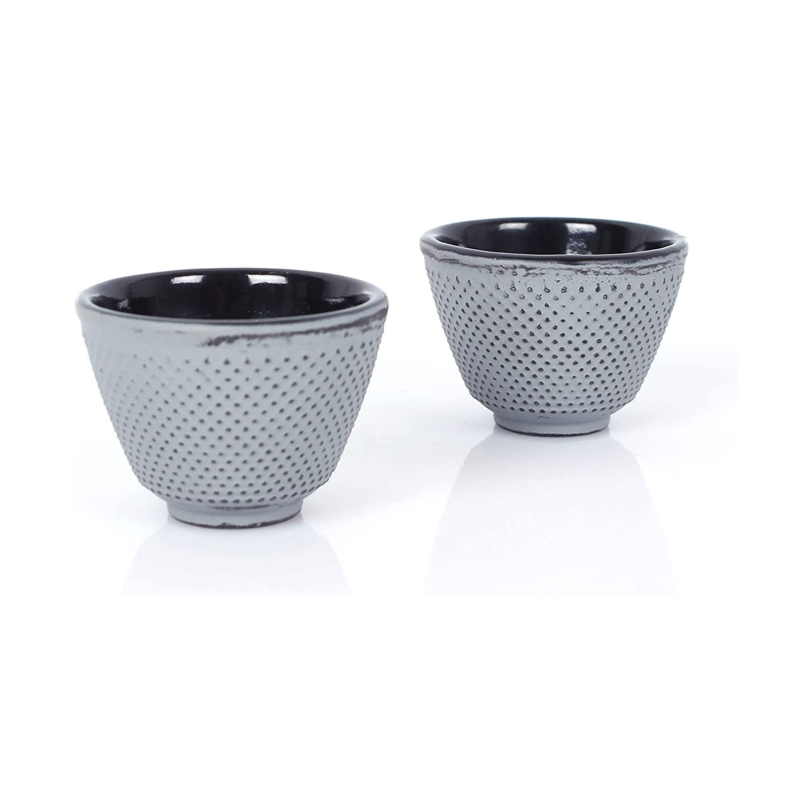 Echtwerk Teeservice Gusseisen Teekanne 1,1 L Teebereiter inkl. Untersetzer 2 Teetassen Teekannen-Set Vintage-Design