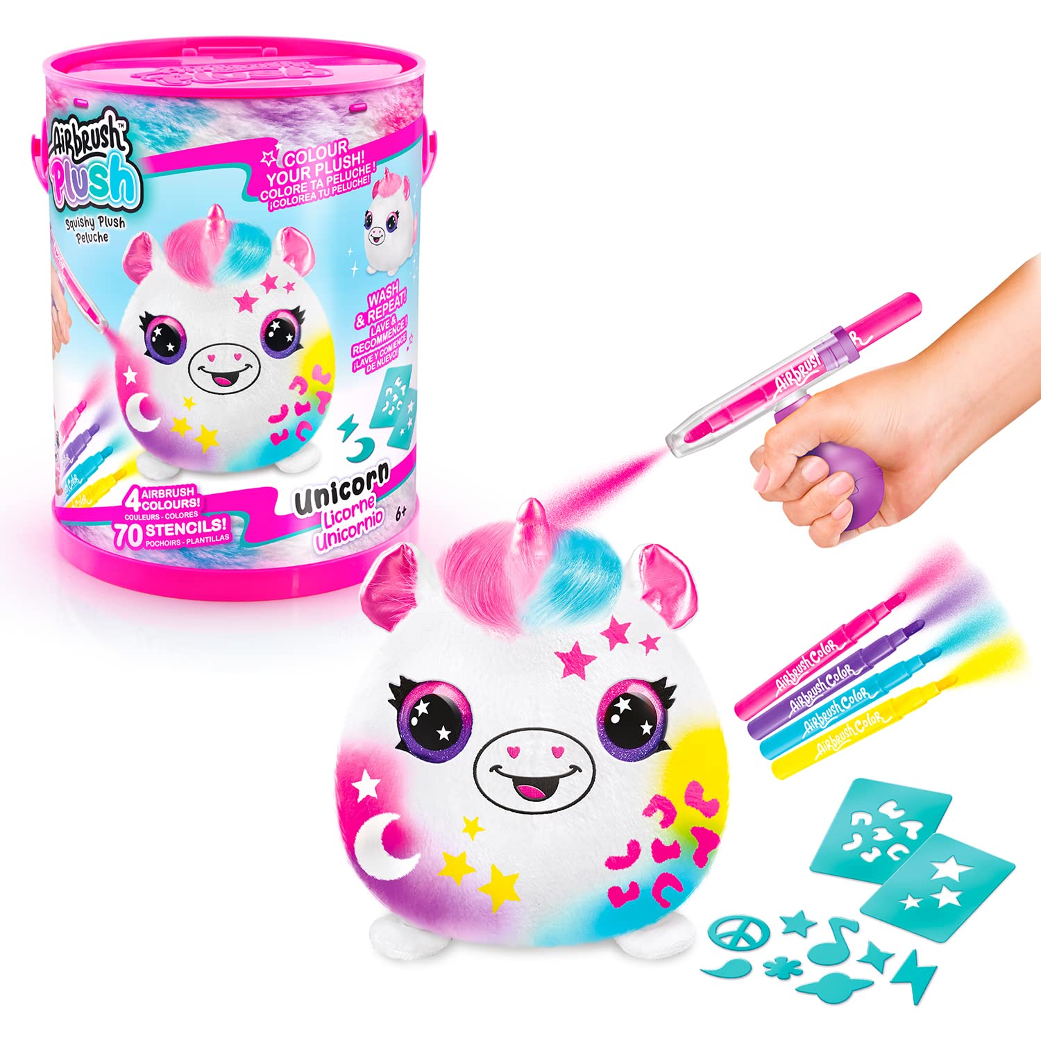 Canal Toys Airbrush Plush Surprise – Squishy-Plüsch Bemalen mit Airbrush