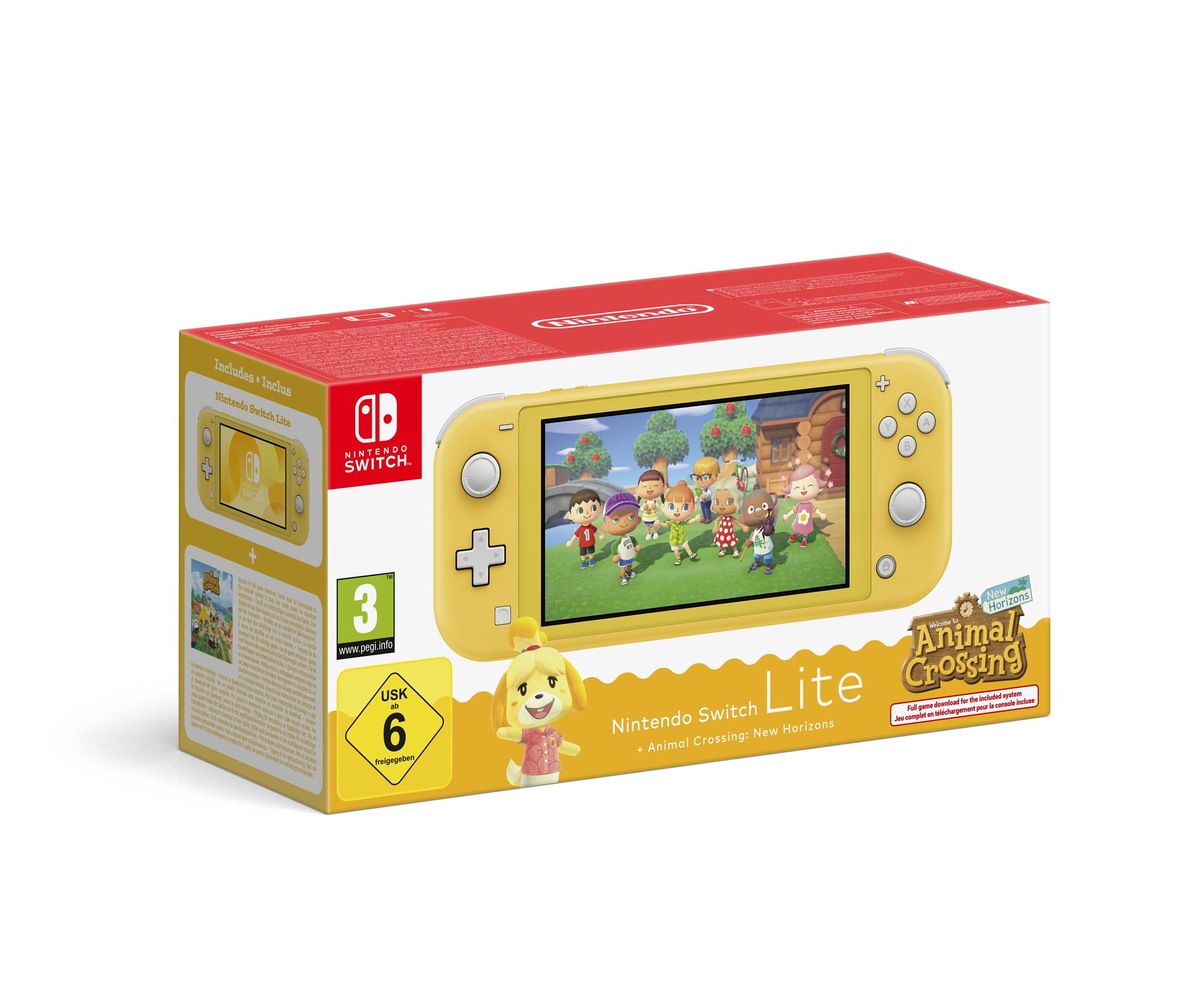 Nintendo Switch Lite + Animal Crossing: New Horizons Bundle - Gelb