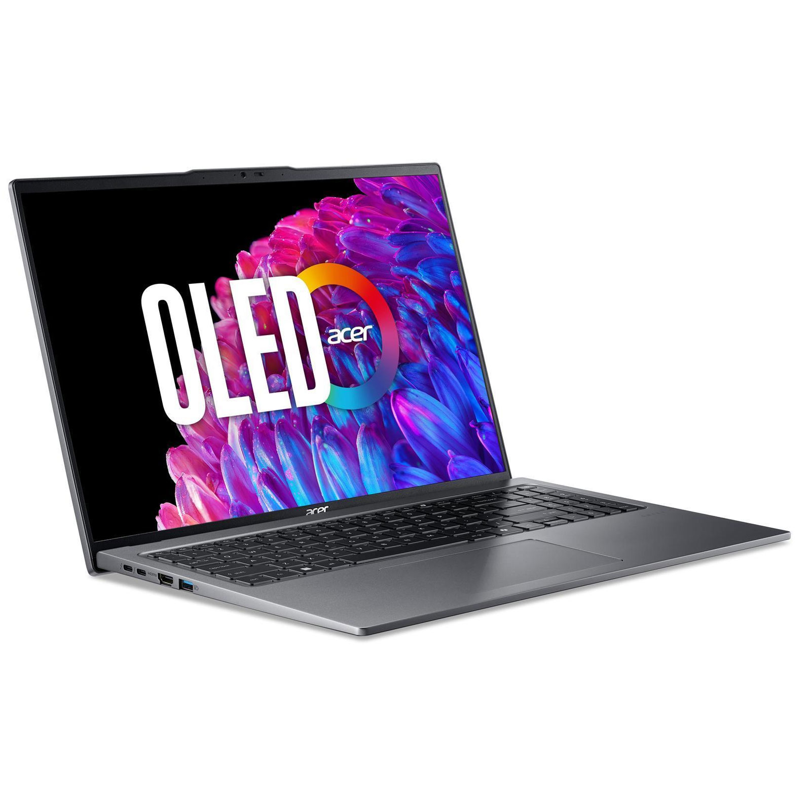 ACER Swift Go OLED (SFG16-72-5196), Copilot+, 16,3 Zoll, 3.2K, Intel Core i5-125U Ultra, 16GB, 512GB (Steel Gray, 120 Hz)