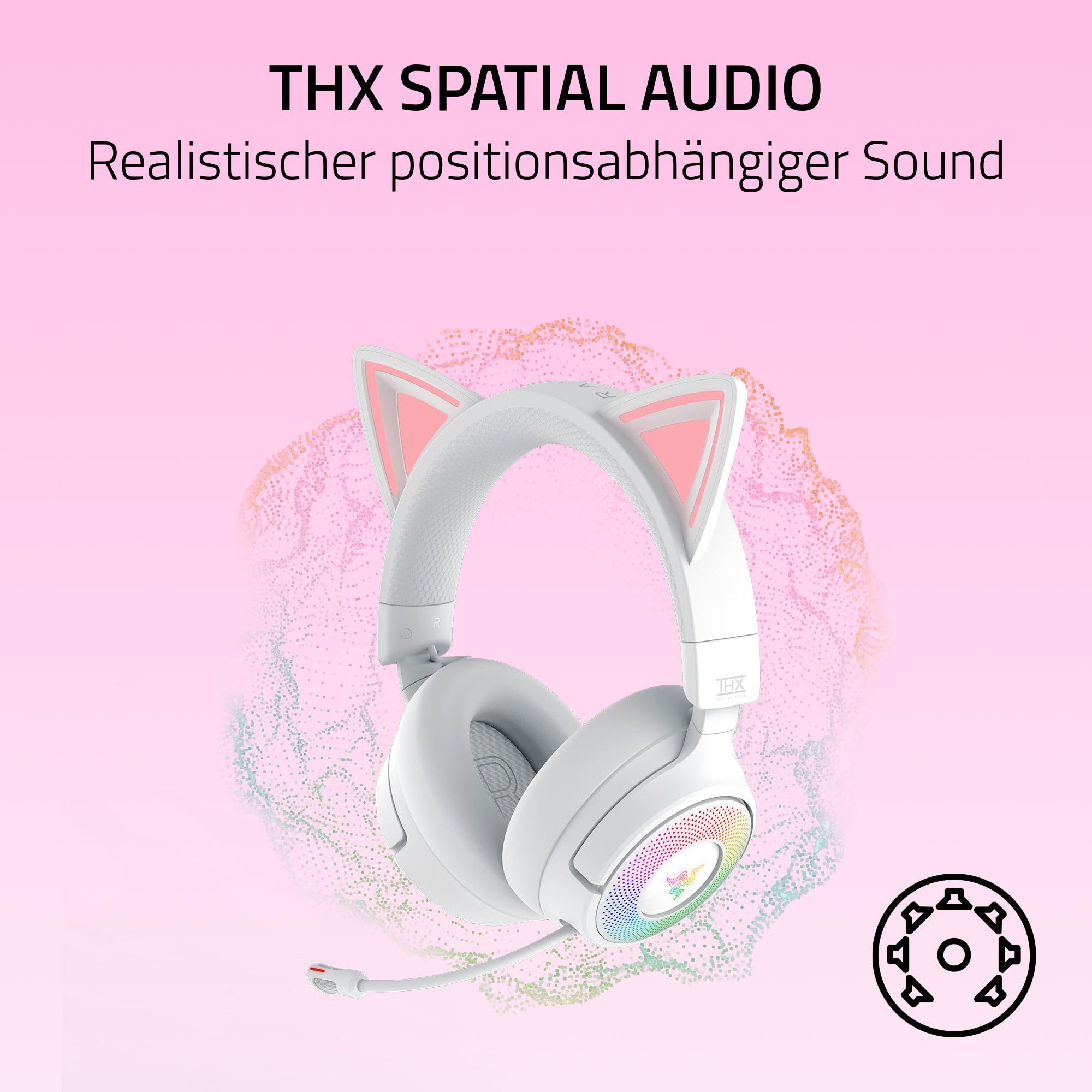 Razer Kraken Kitty V3 Pro - Kabelloses RGB-Kitty-Headset