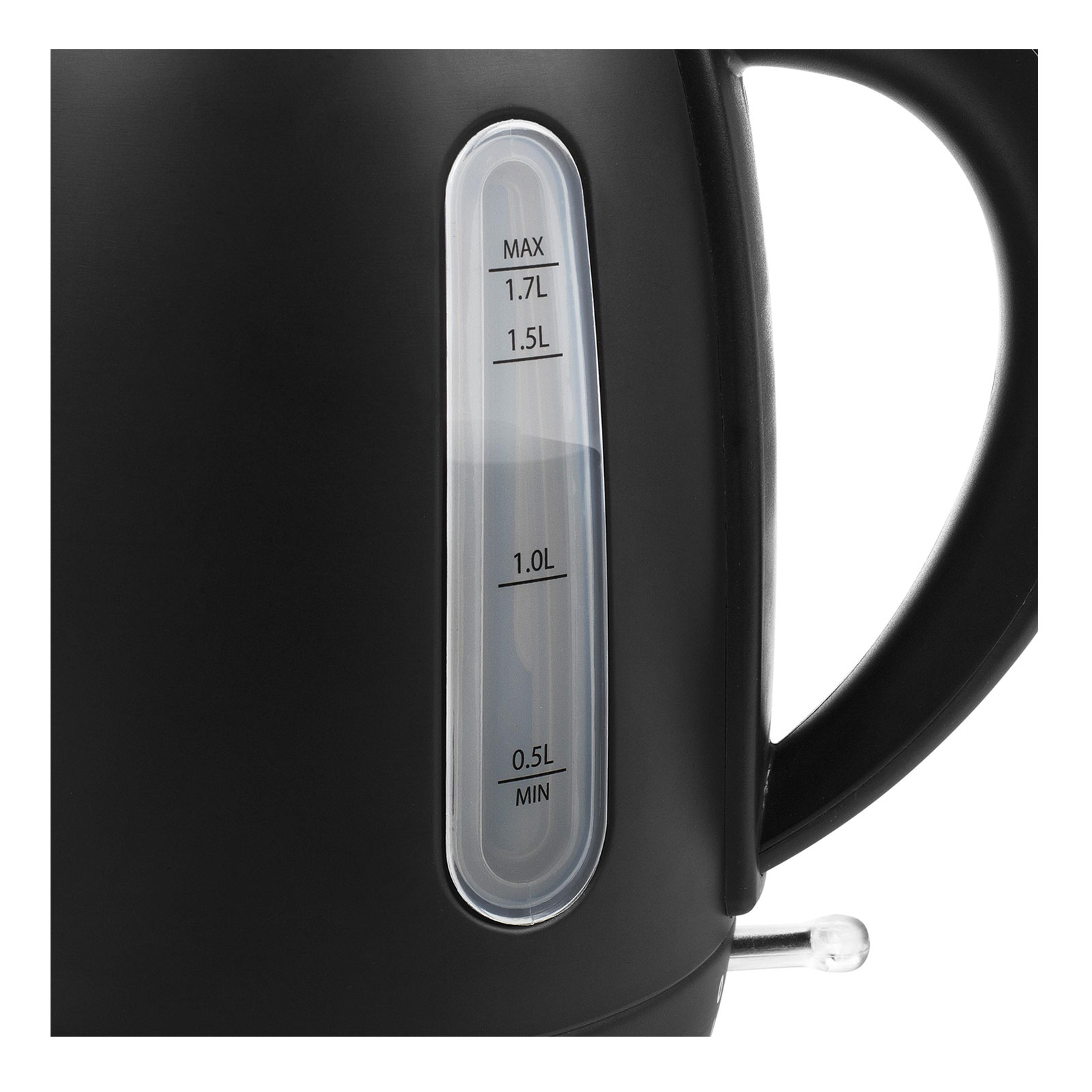 PRINCESS 236032 Schwarzer Stahl-Wasserkocher Edelstahl