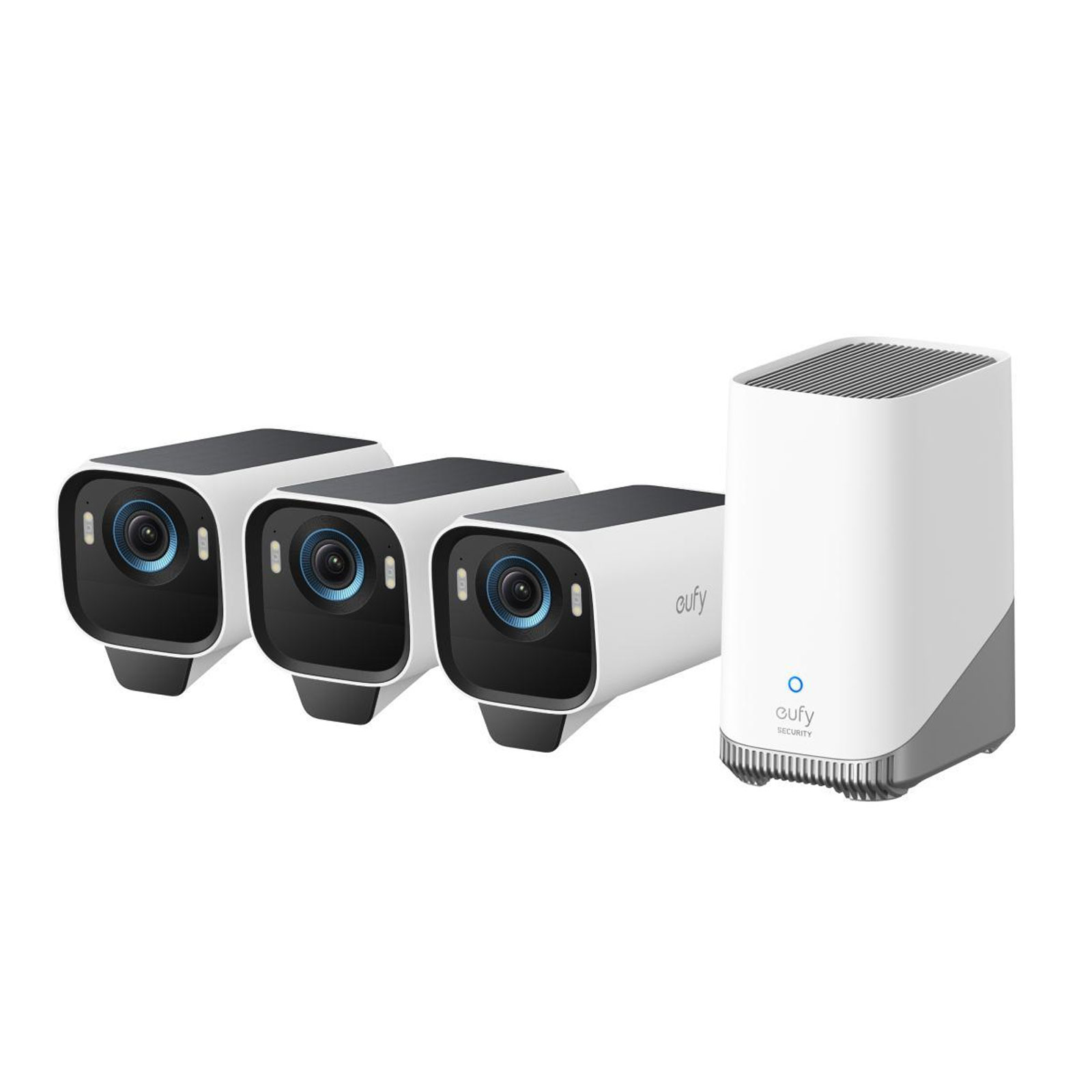 eufy eufyCam S3 Pro 3 Kameras + Basisstation Außenkamera