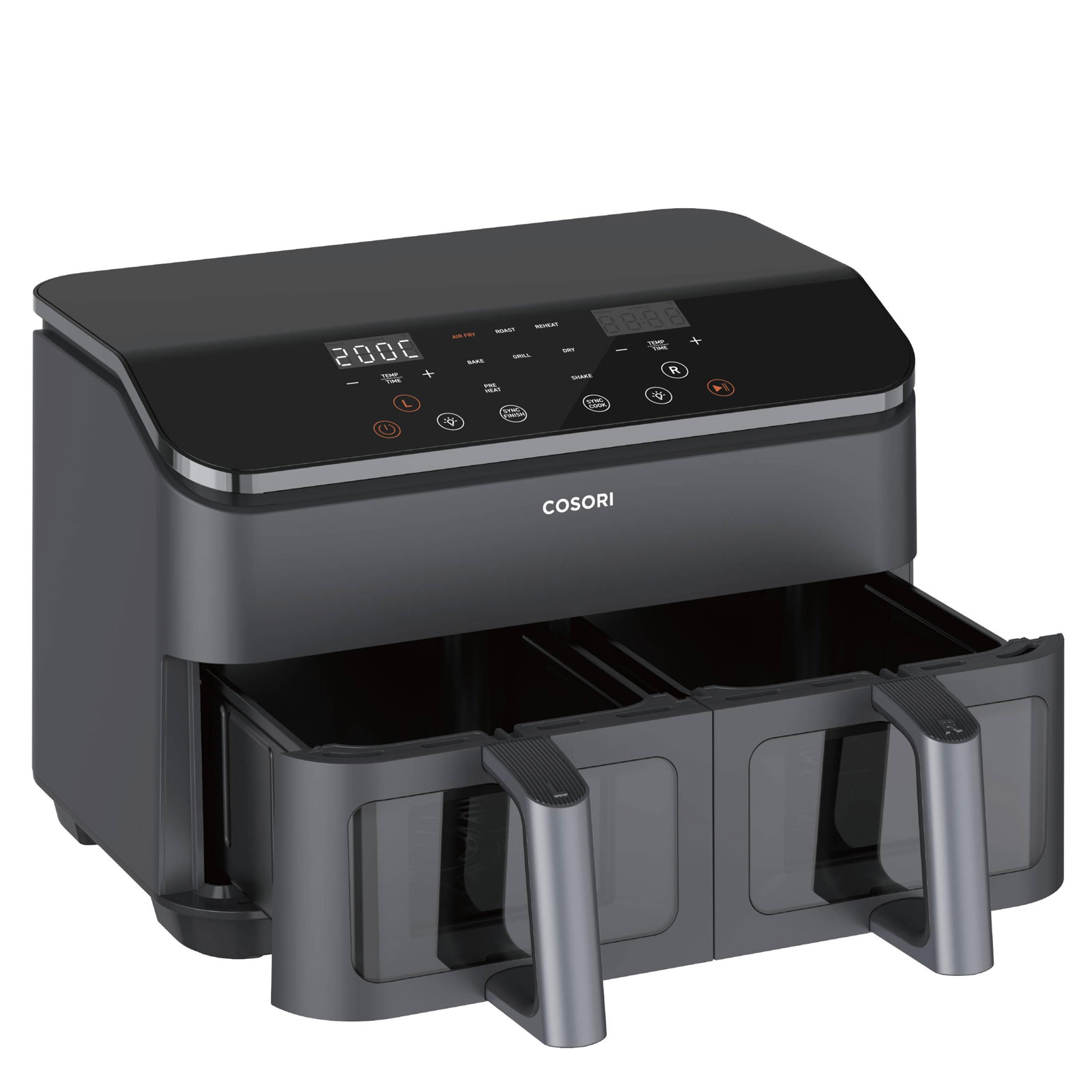 Cosori CAF-R901-AEU Doppel-Heißluftfritteuse Cosori CAF-R901-AEU Doppel-Heißluftfritteuse