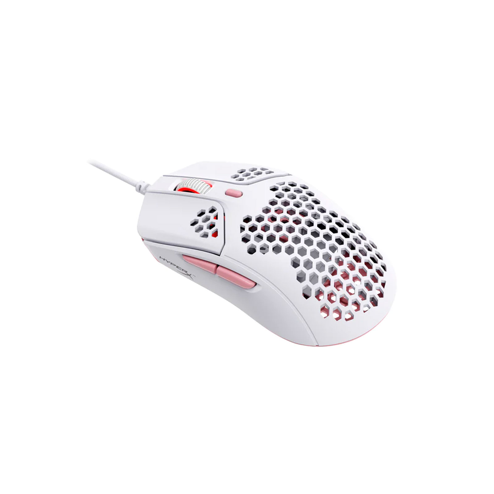 HyperX Pulsefire Haste weiß-pink, kabelgebunden Gaming-Maus