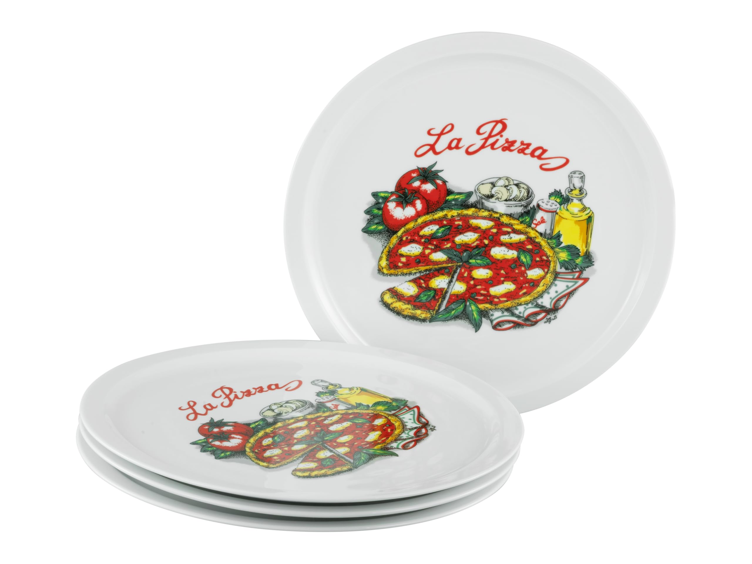 Creatable 24440 Pizzateller Serie Milano-La Pizza 4-tlg. 4 Personen