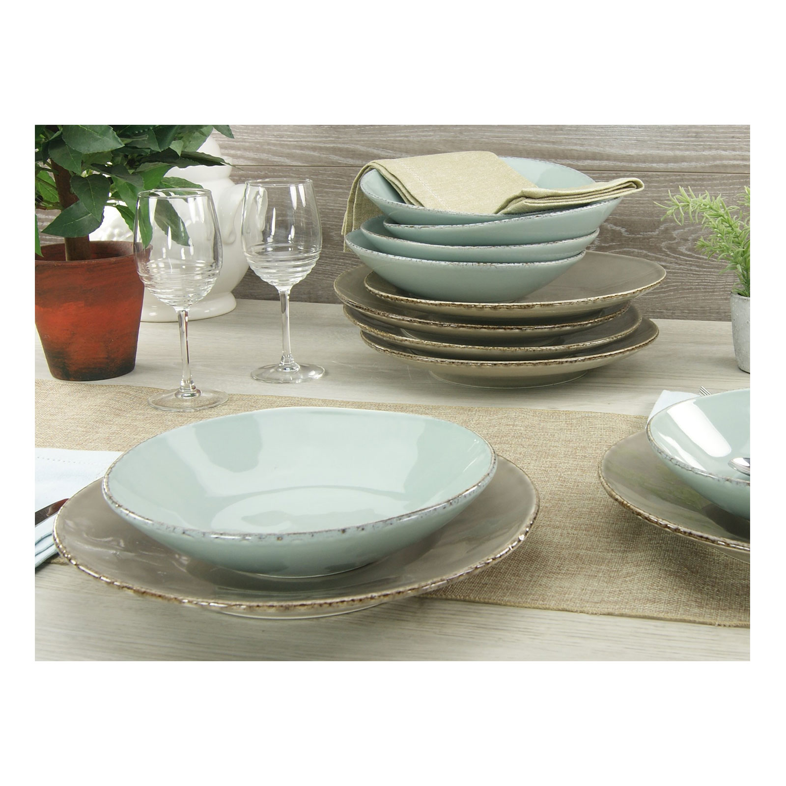 Creatable, 14397, Serie ORGANIC OSLO, Tafelservice 12 teilig