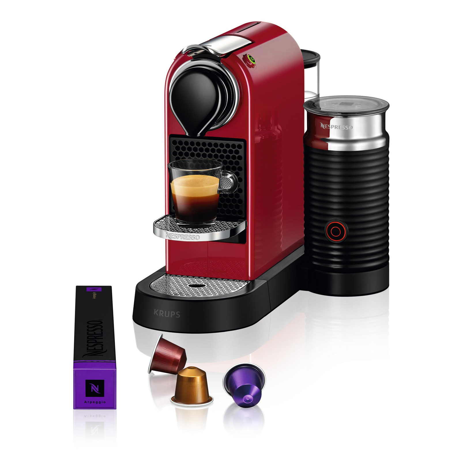 Krups XN 7615 Nespresso CitiZ&milk Cherry Red