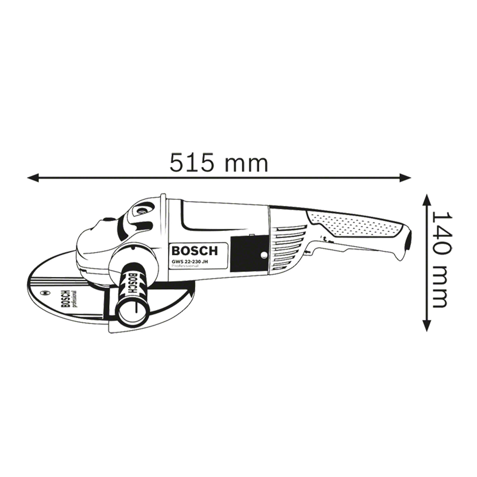 Bosch Professional GWS 22-230 JH Winkelschleifer (elektrisch)