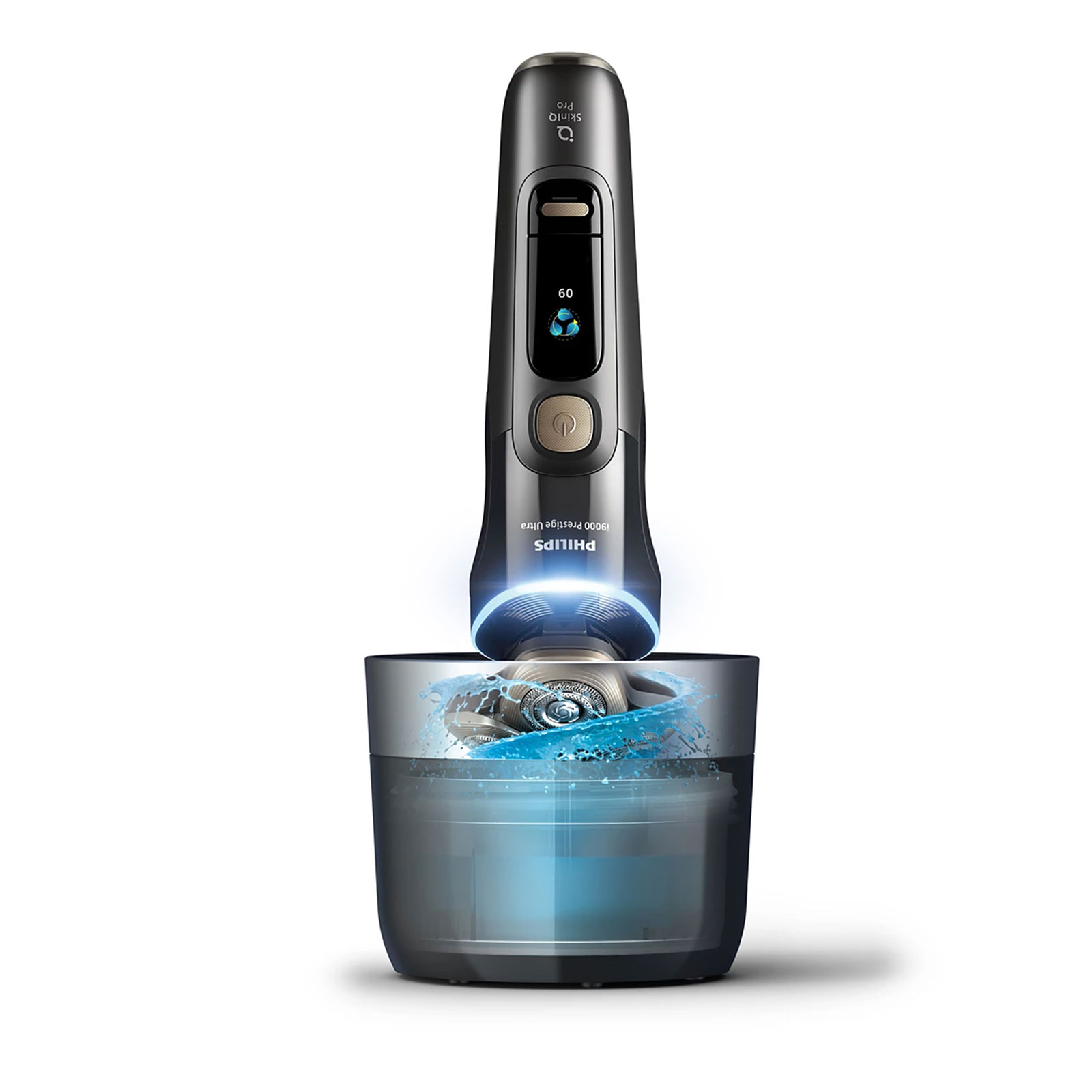 Philips XP9402/31 i9000 Prestige Ultra Elektrischer Nass- & Trockenrasierer mit SkinIQ Pro