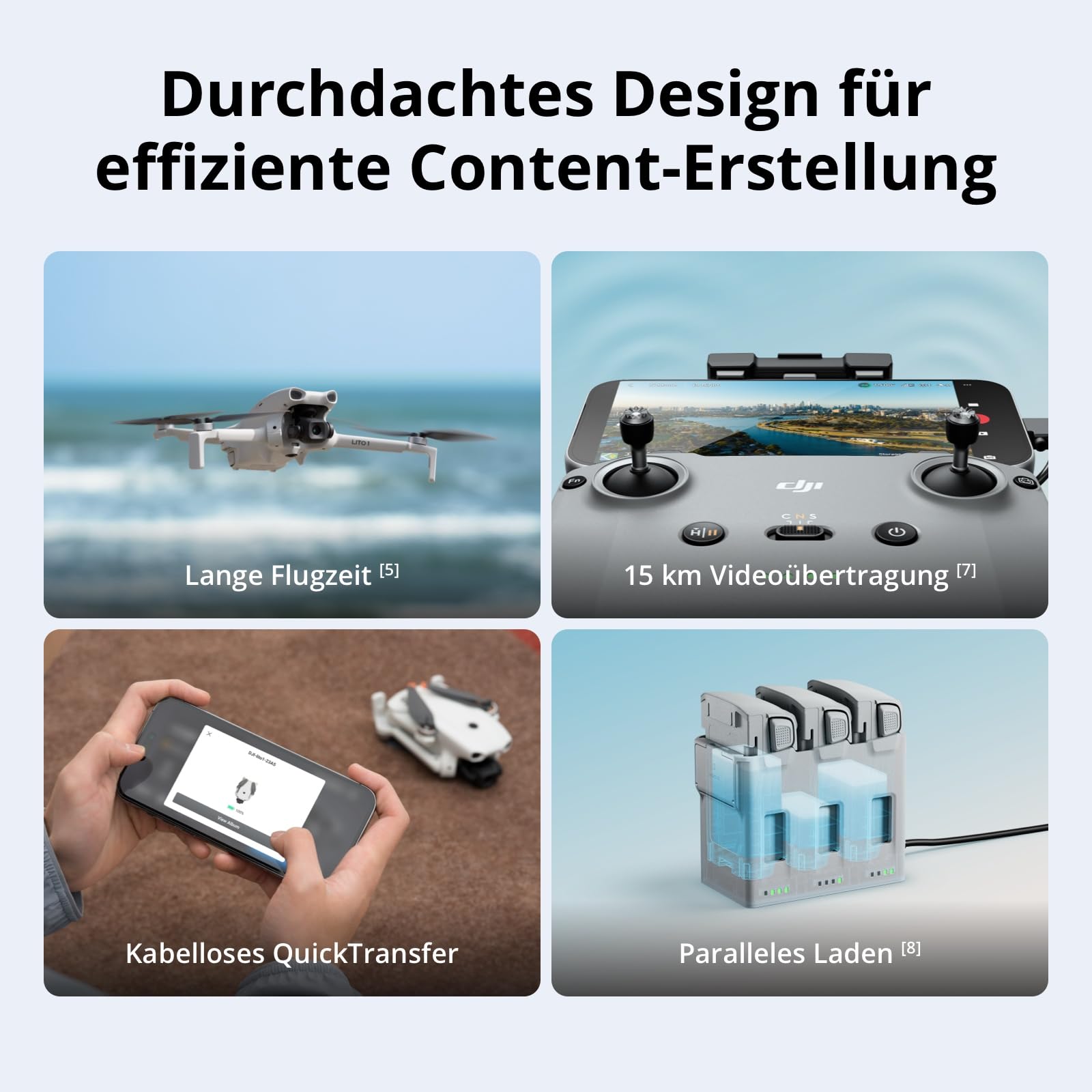 DJI Lito 1, Einsteigerfreundliche 4K Kameradrohne