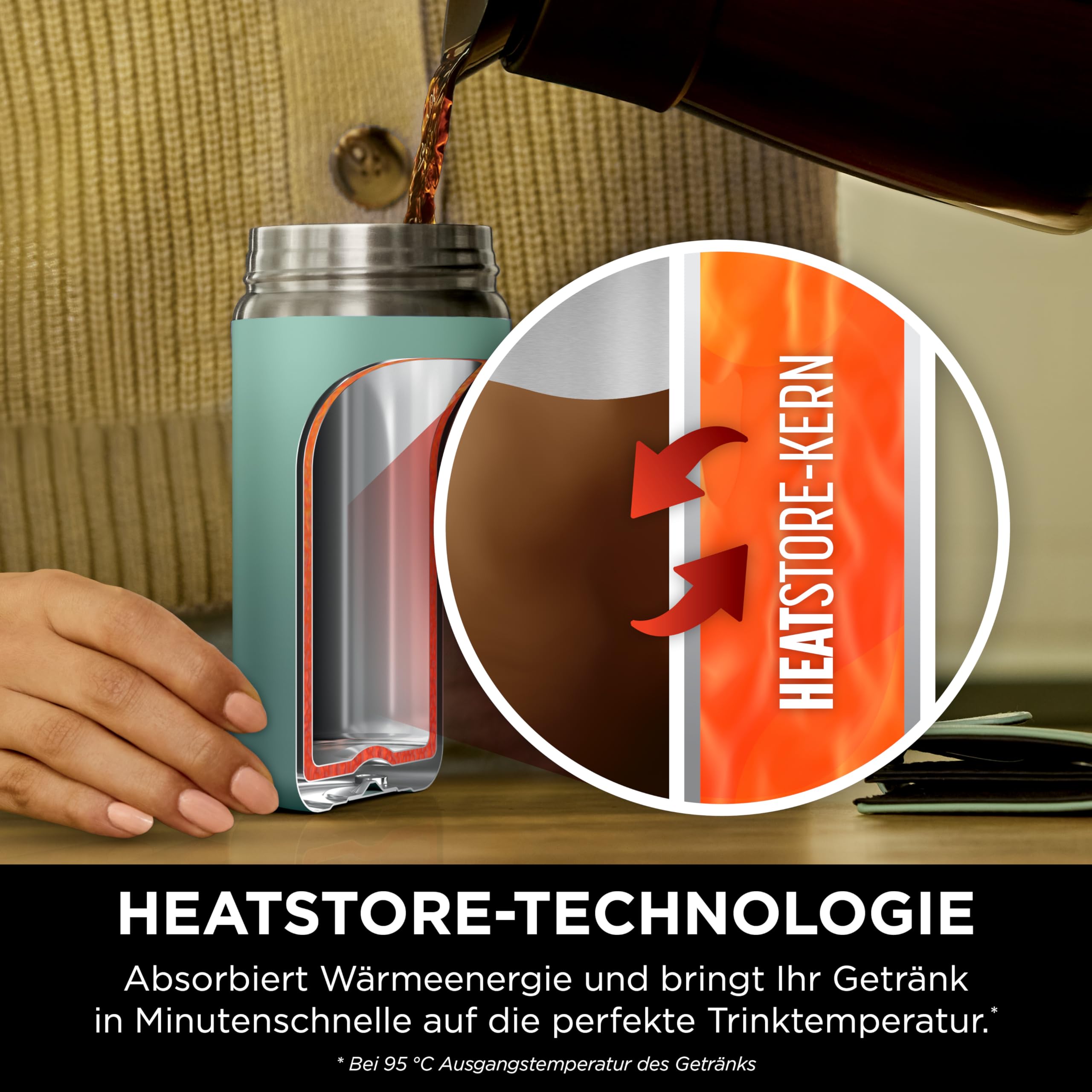 Ninja 300 ml Sip Perfect Trinkflasche für Heißgetränke