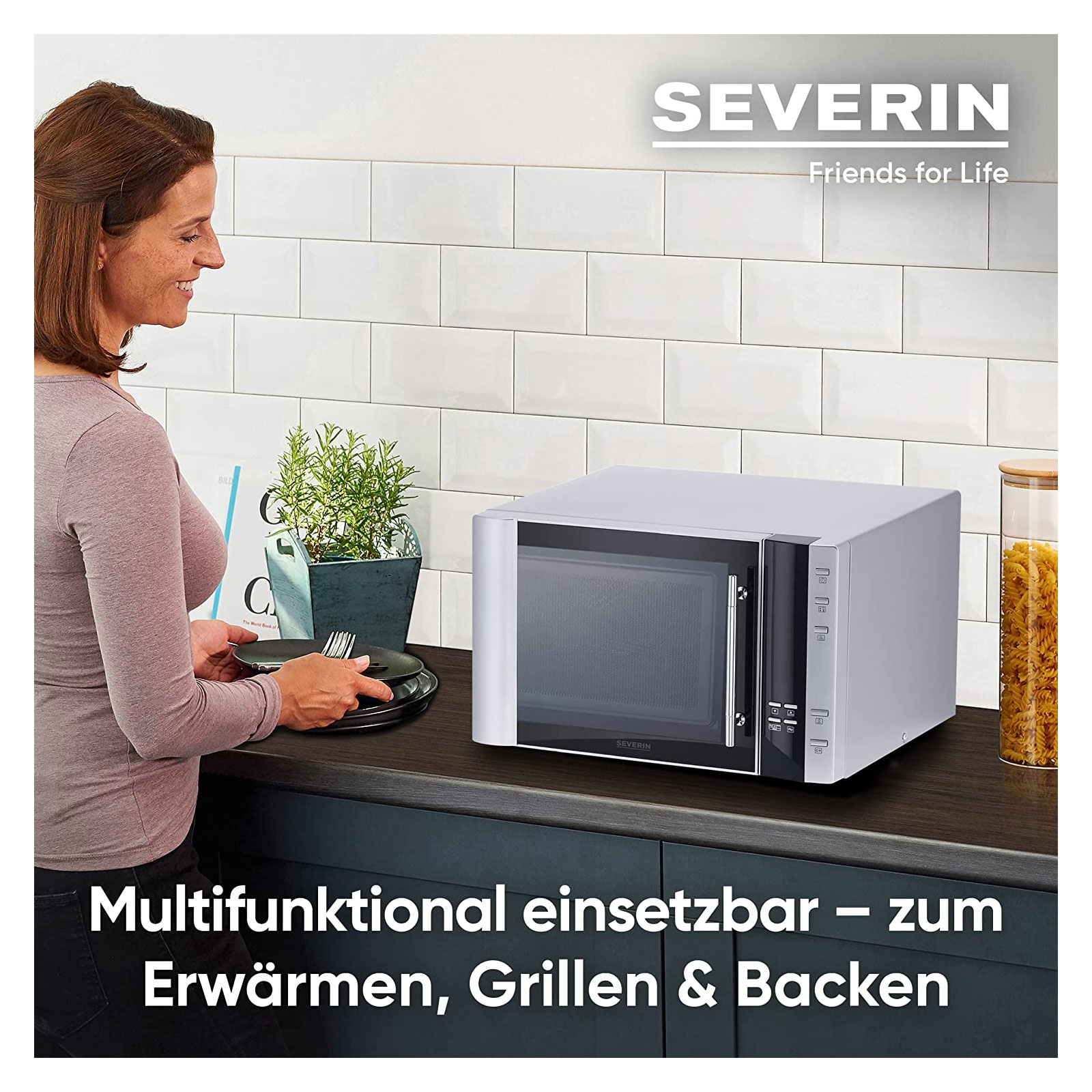 SEVERIN Mikrowellen MW 7775 3-in-1 Mikrowelle