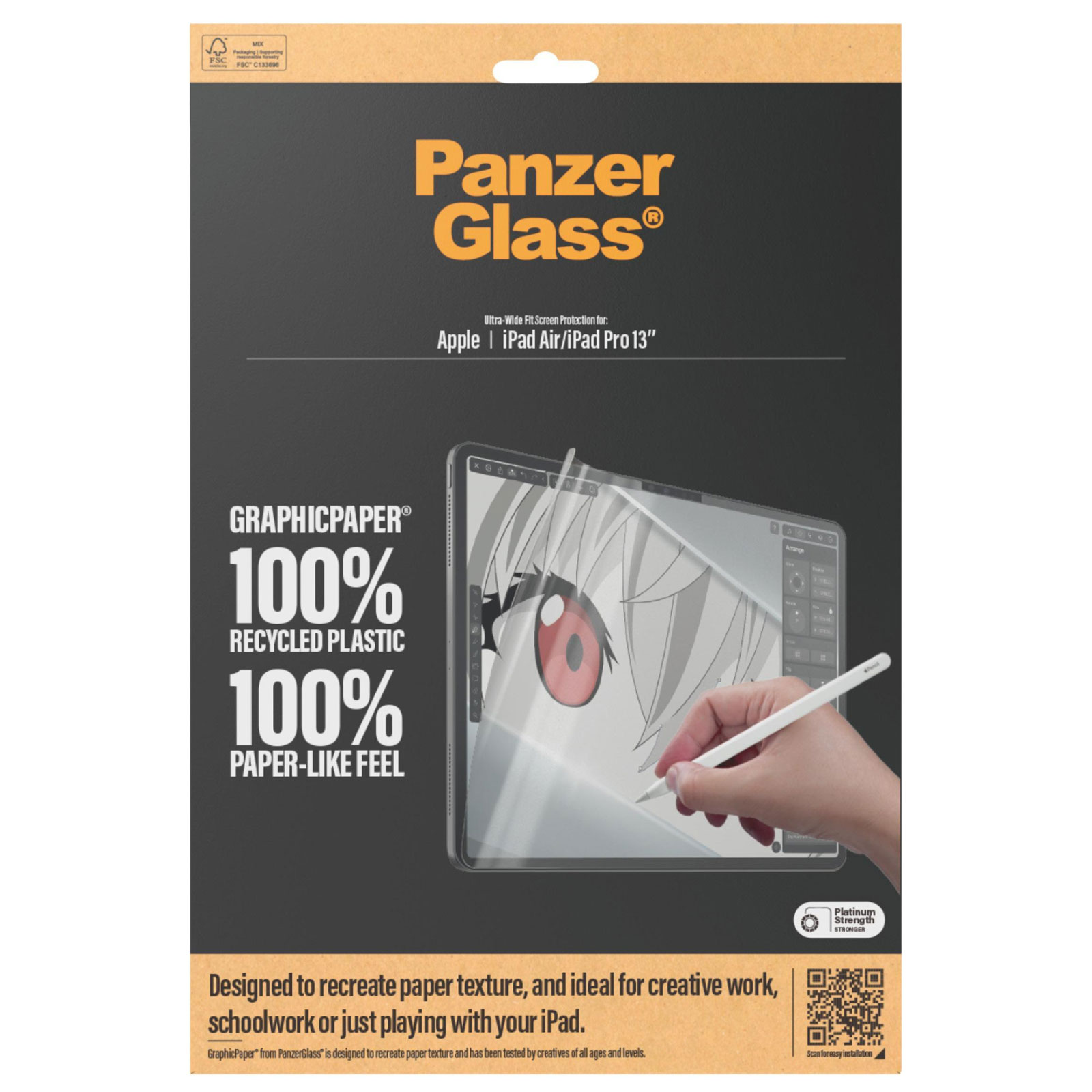 PanzerGlass GraphicPaper® Displayschutz iPad Air 13" | iPad Pro 13" | Ultra-Wide Fit