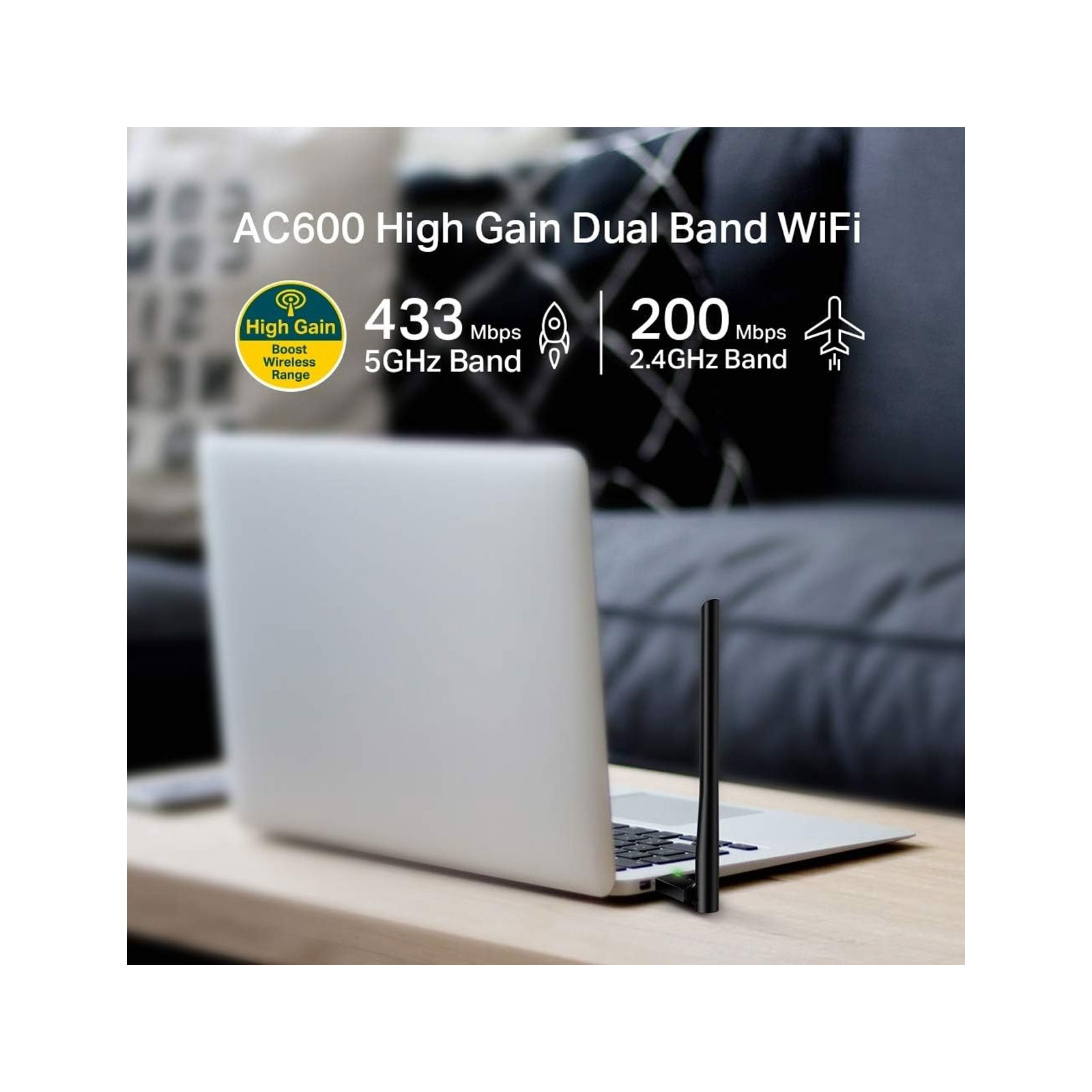 TP-Link WLAN-Stick T2U Plus AC600-High-Gain-Dualband-USB-WLAN-Adapter