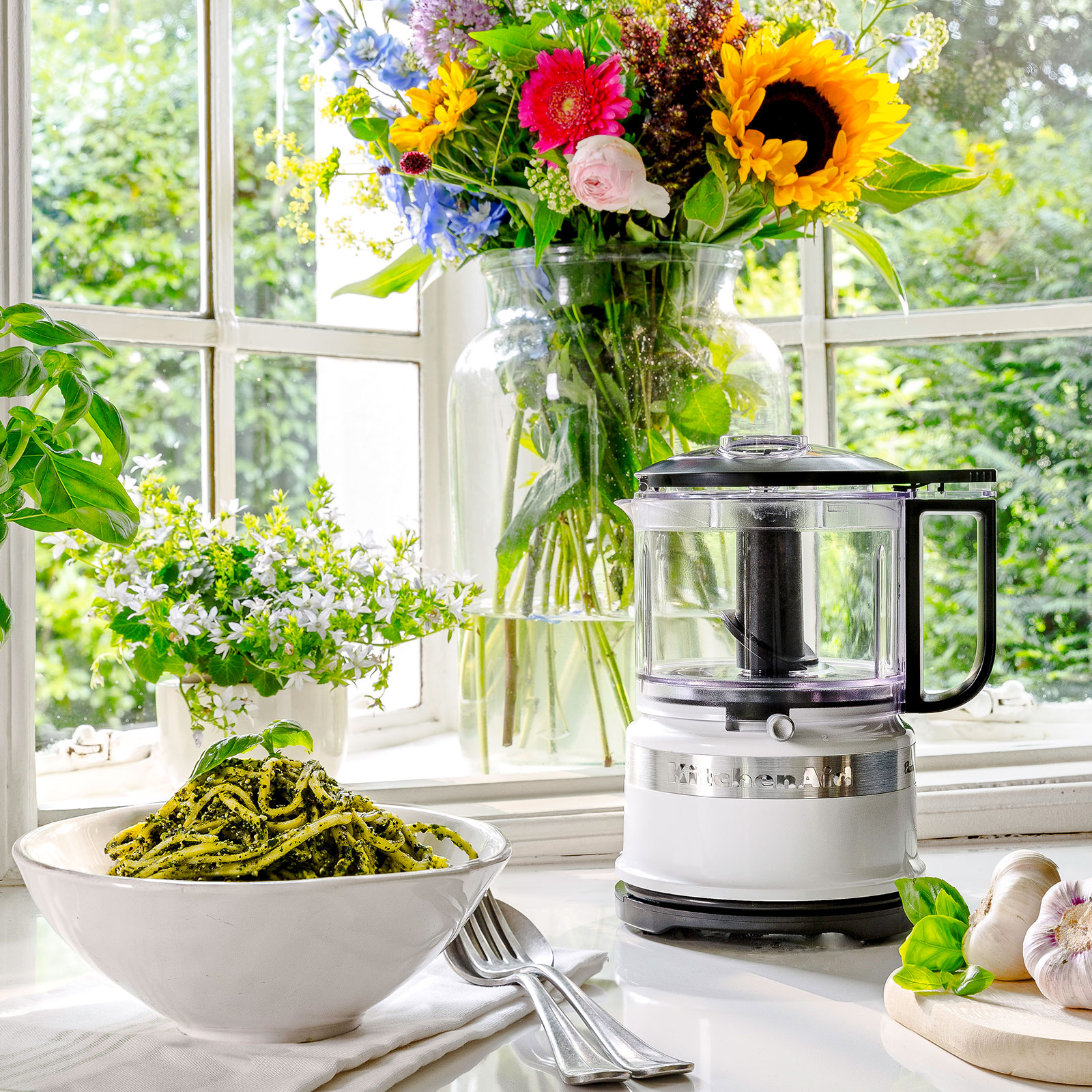 KitchenAid 5KFC3516EWH Mini-Food-Processor Zerkleinerer
