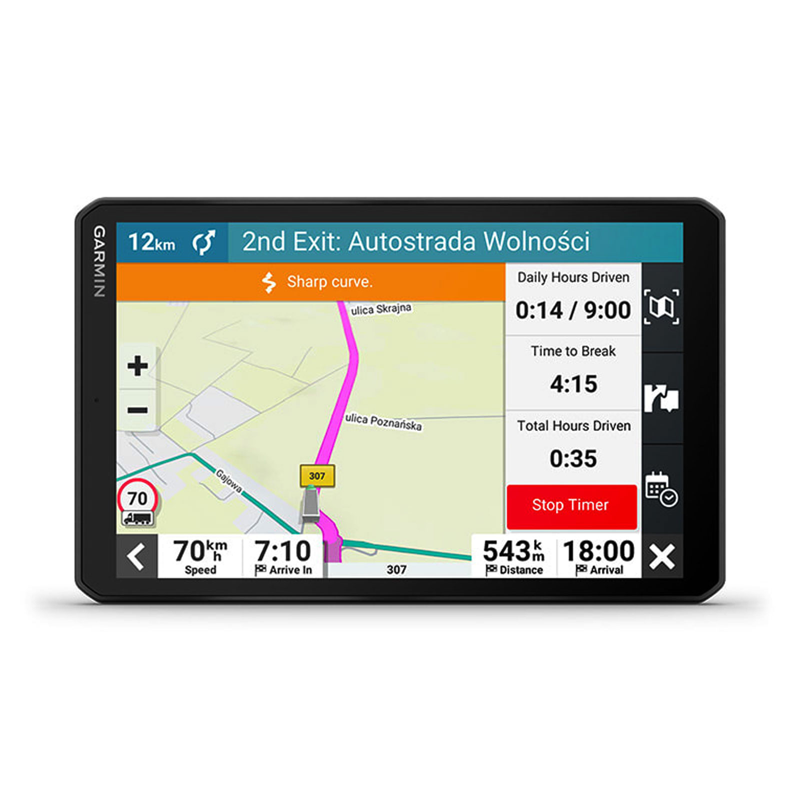 Garmin Dez LGV810, 8 Zoll LKW-Navi mit Digital Traffic Verkehrsinformationen (Europa und Südafrika)