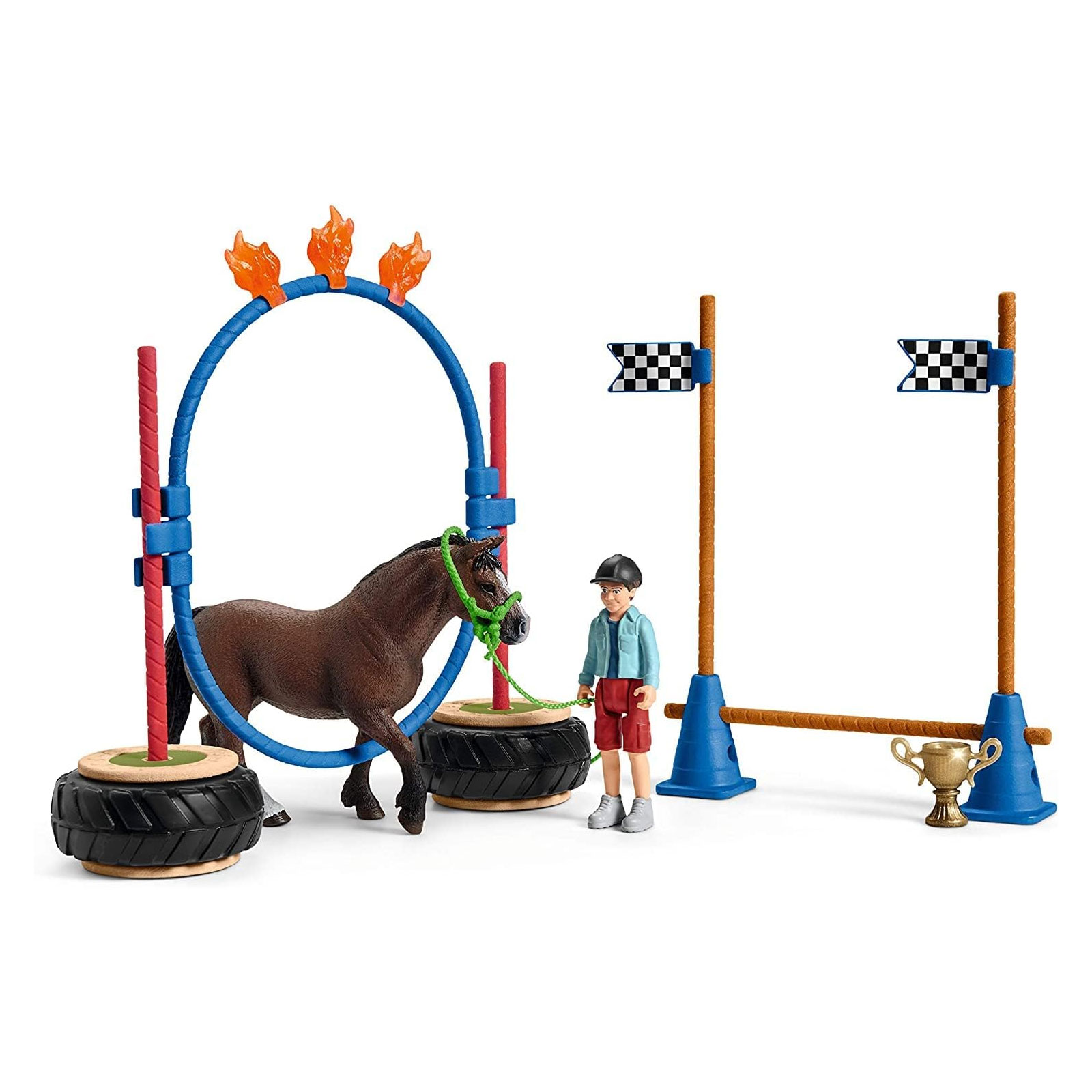 Schleich Pony Agility Rennen Spielfiguren-Set (42482)