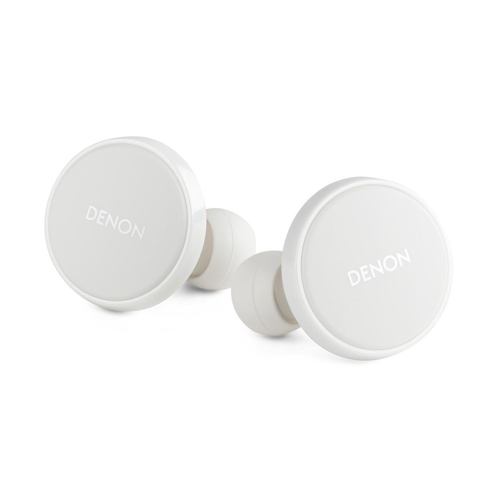 DENON PerL Pro white In-Ear Kopfhörer (Noise Cancelling, Adaptive Acoustic Technology (AAT), Bluetooth 5.3, Touch Control, IPX4)
