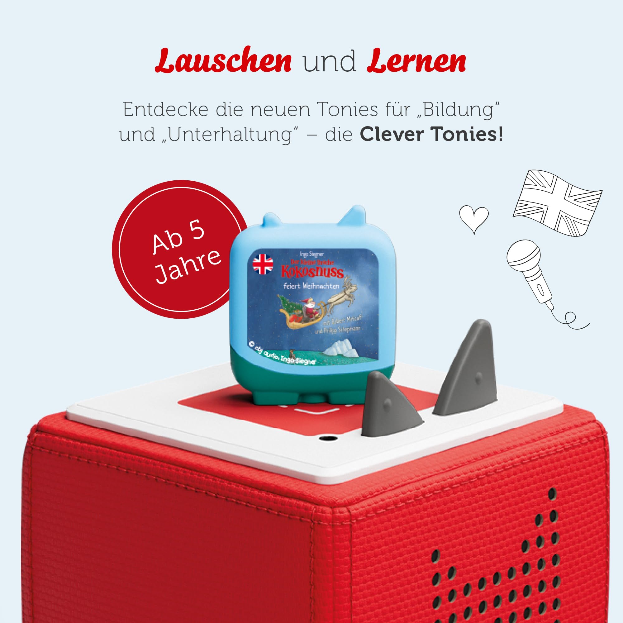 Tonies Clever Tonie, Der kleine Drache Kokosnuss feiert Weihnachten.