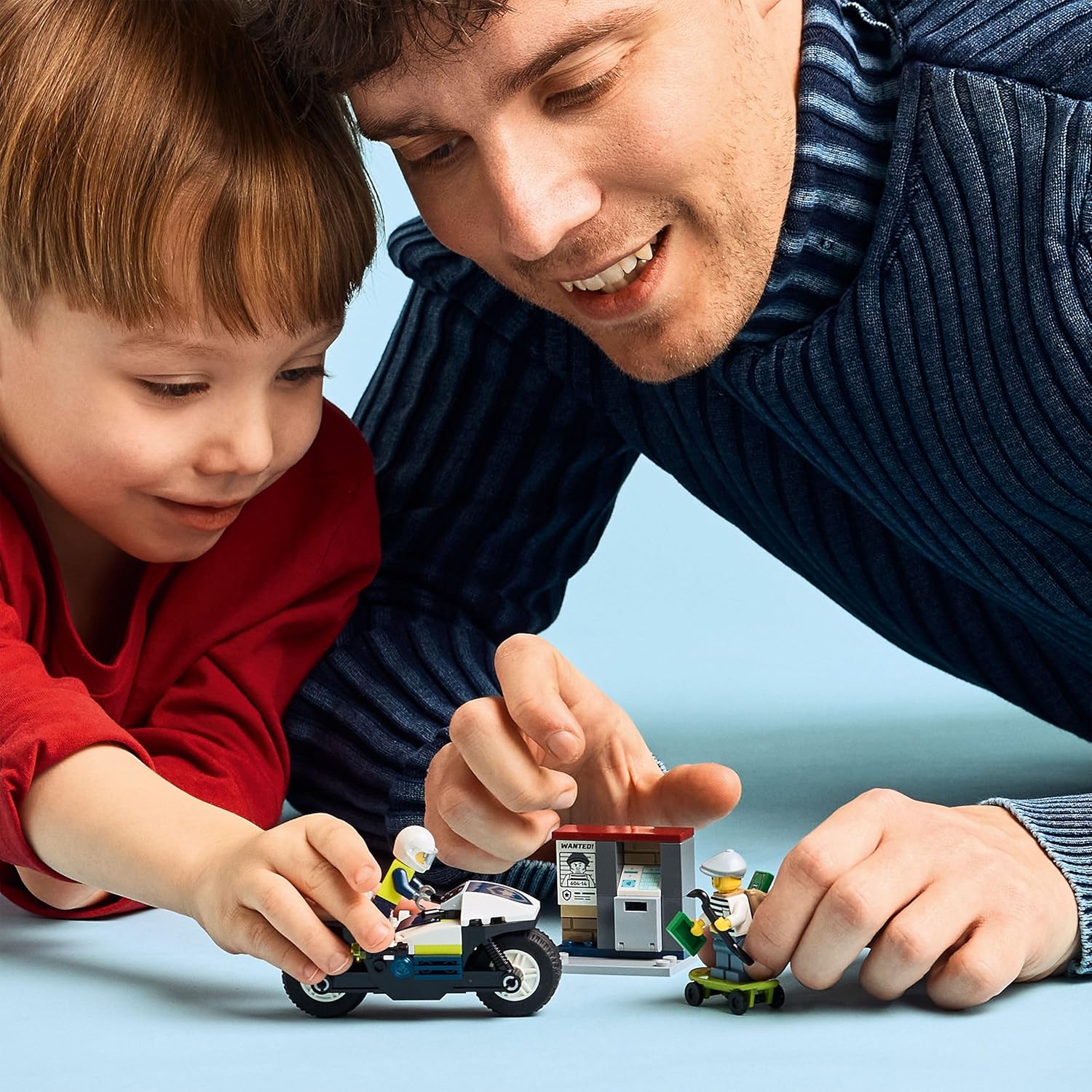 LEGO City Verfolgungsjagd mit dem Polizeimotorrad 60455