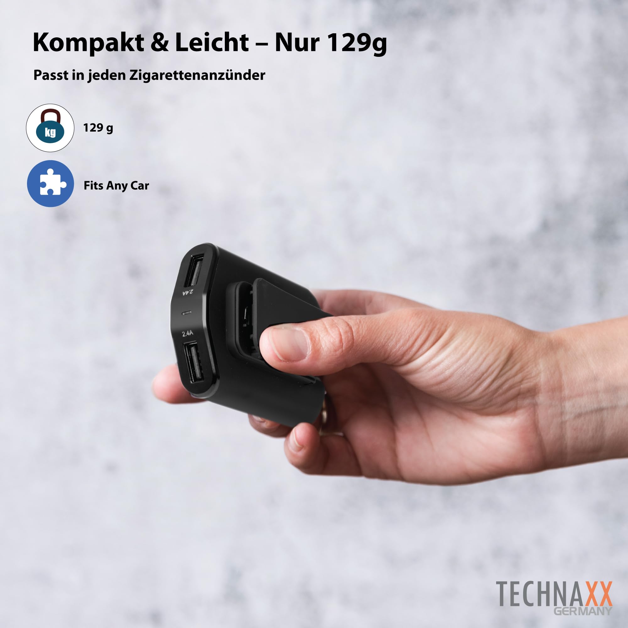 Technaxx Family Car Charger 4x USB (4x max. 2.4A), (TE14)