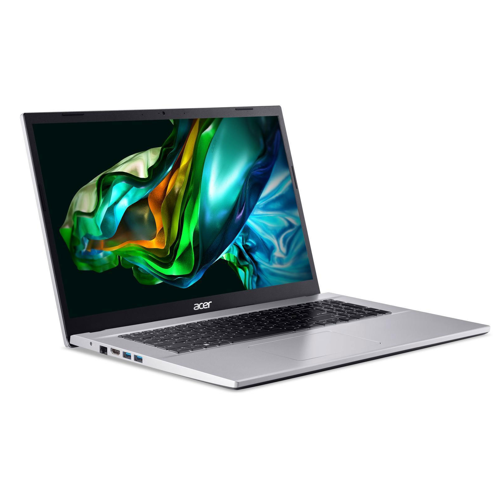 ACER Aspire 3 (A317-54-75QM), Silber, 17,3 Zoll, Full HD, IPS, Intel Core i7-1255U, 8 GB, 512 GB M.2 SSD