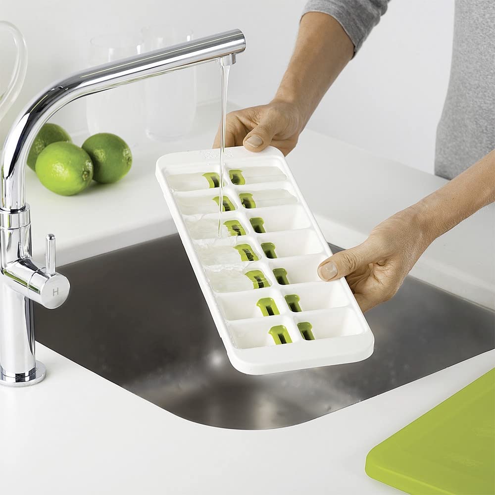 Joseph Joseph Quicksnap Plus Eiswürfelbehälter mit Deckel weiß/grün