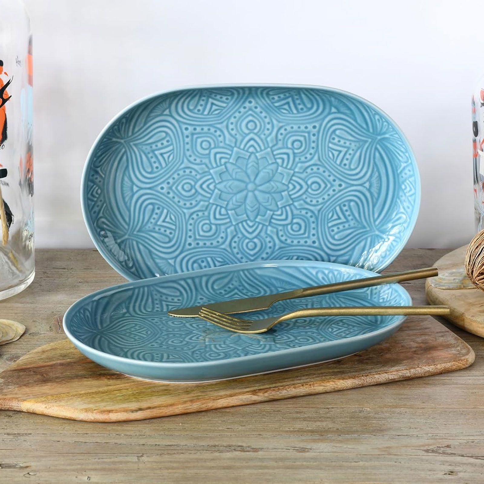 CreaTable Orient Mandala 21625 Platten Set, 2-teilig