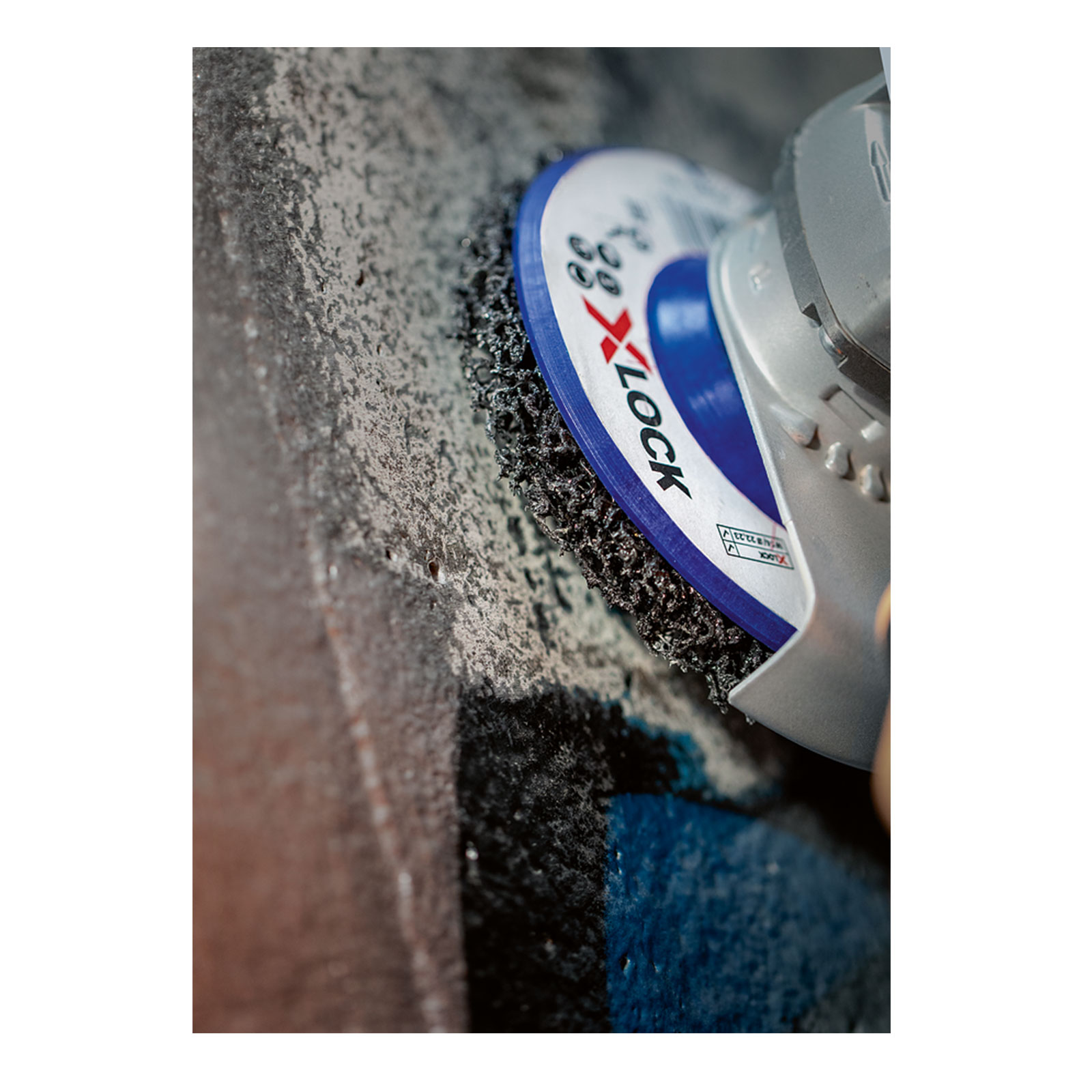 Bosch Professional X-LOCK Grobreinigungsscheibe N377, 125mm Schleifscheibe