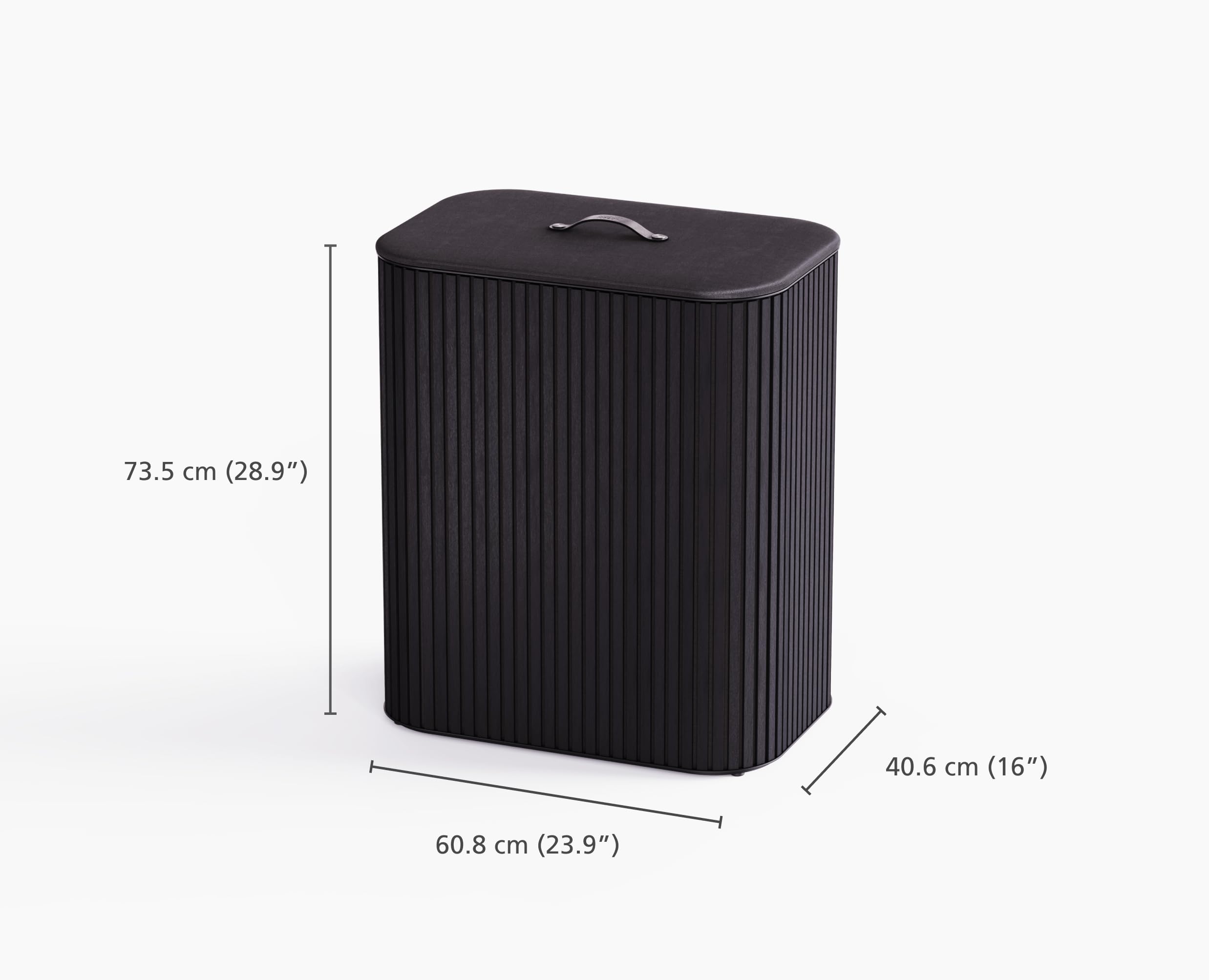 Joseph Joseph Wäschetrennkorb 90,0 l Tota Twin Luxe schwarz