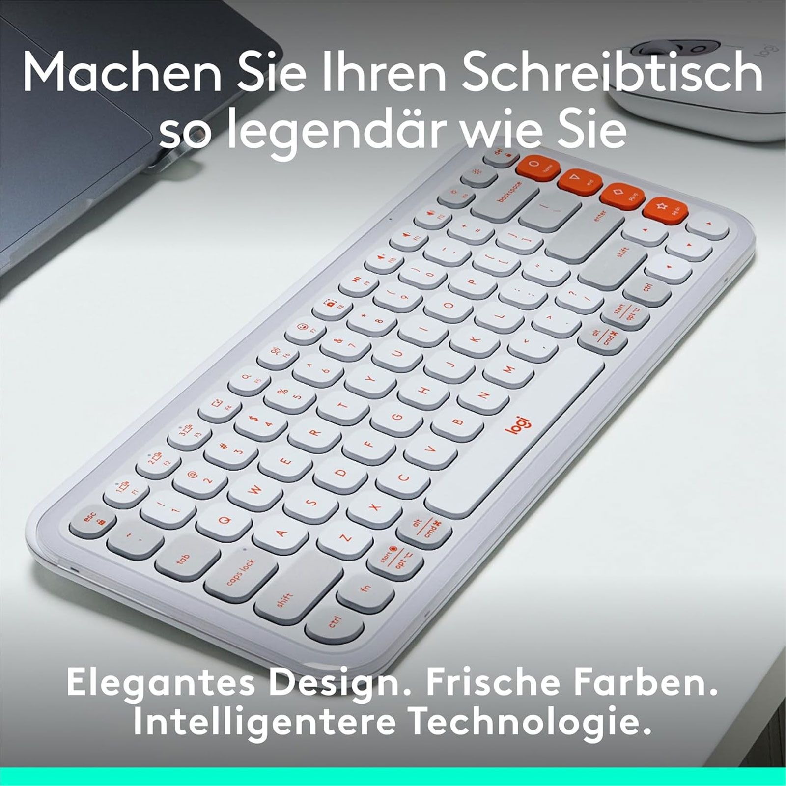 Logitech POP ICON KEYS kabellose Bluetooth-Tastatur