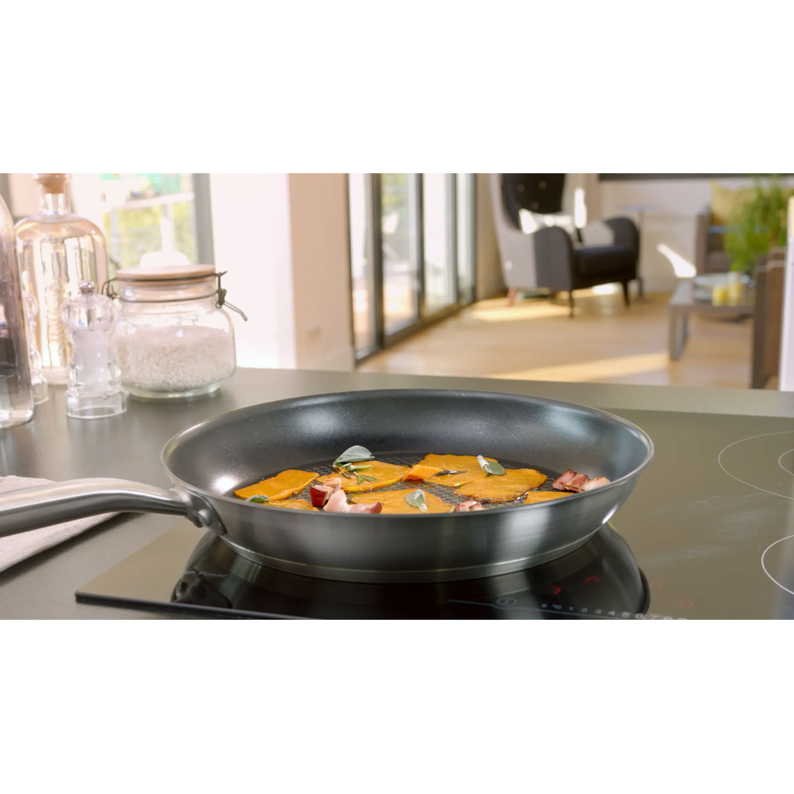 Tefal Virtuoso Bratpfanne E49106 28 cm Premium-Edelstahl