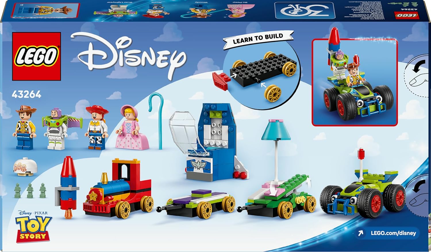 LEGO ǀ Disney and Pixar’s Partyzug und das Auto RC aus Toy Story 43264