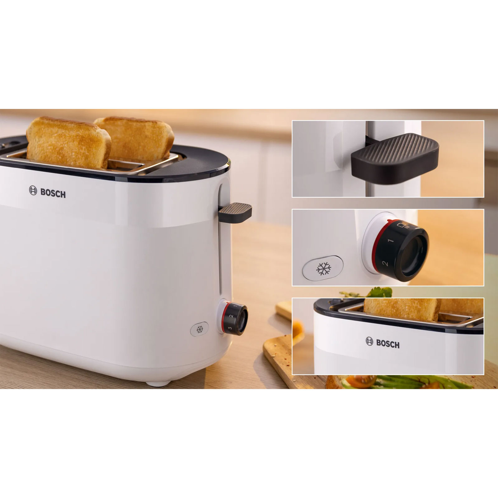Bosch TAT2M121 Toaster Kompakt MyMoment 2 Scheiben 950 Watt