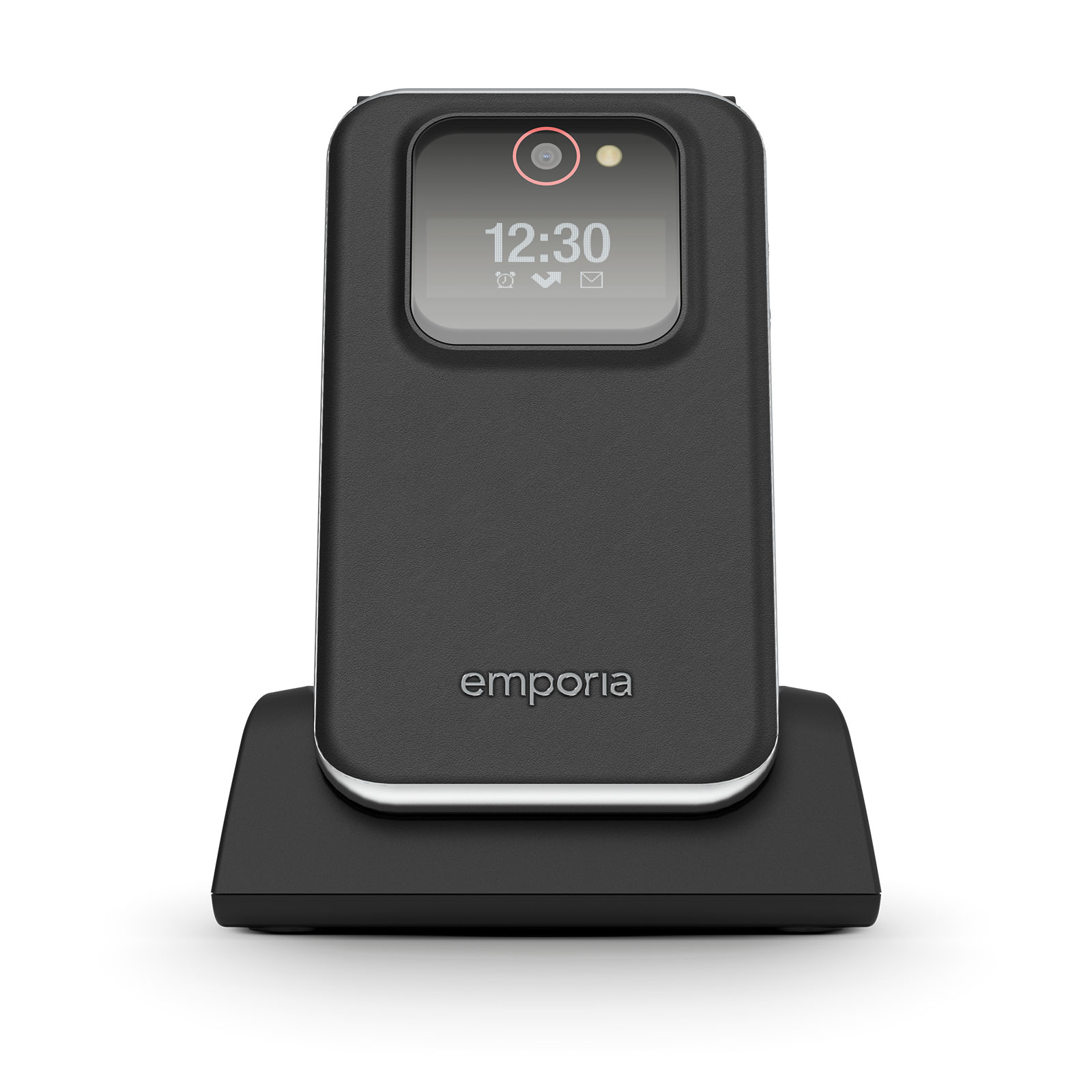 Emporia JOY 2G Black - Modell 2025 Handy (Seniorenhandy, Klapp)