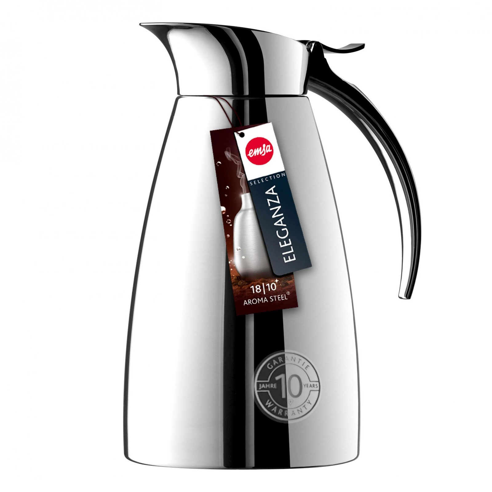EMSA 502489 ELEGANZA Isolierkanne 1,0 L Edelstahl