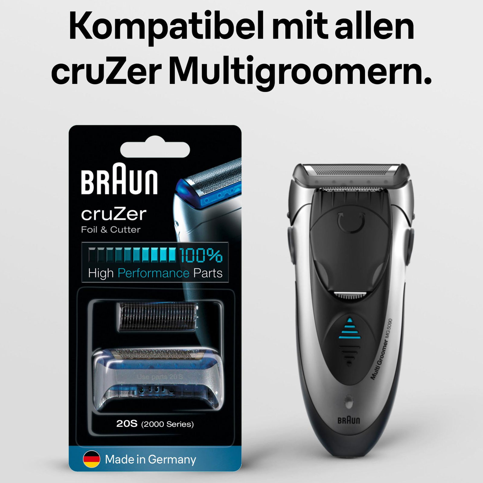 BRAUN Kombipack KP 20S Silber NEU