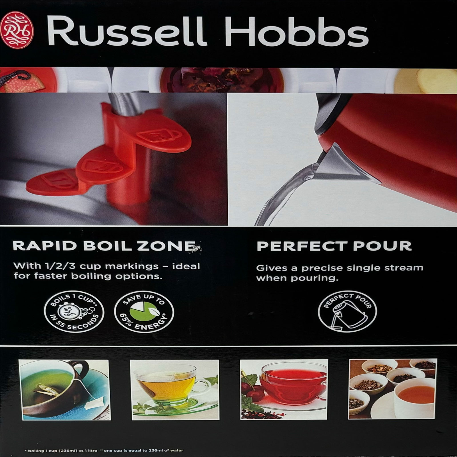 Russell Hobbs  Colours Plus+ Wasserkocher 1,7L