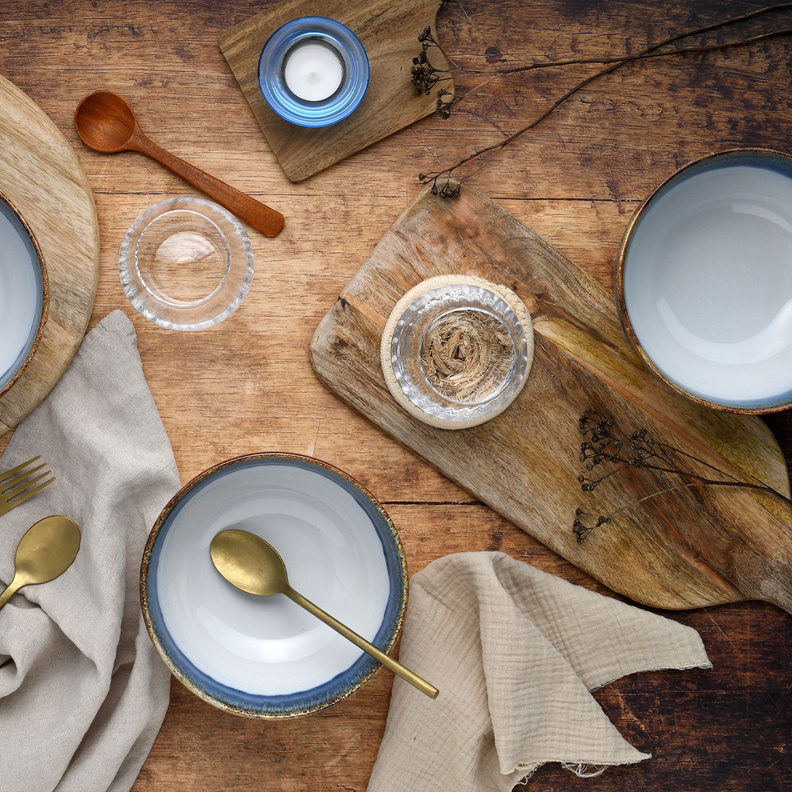 CreaTable Cascade 21684 Buddha Bowl Set, 4-teilig