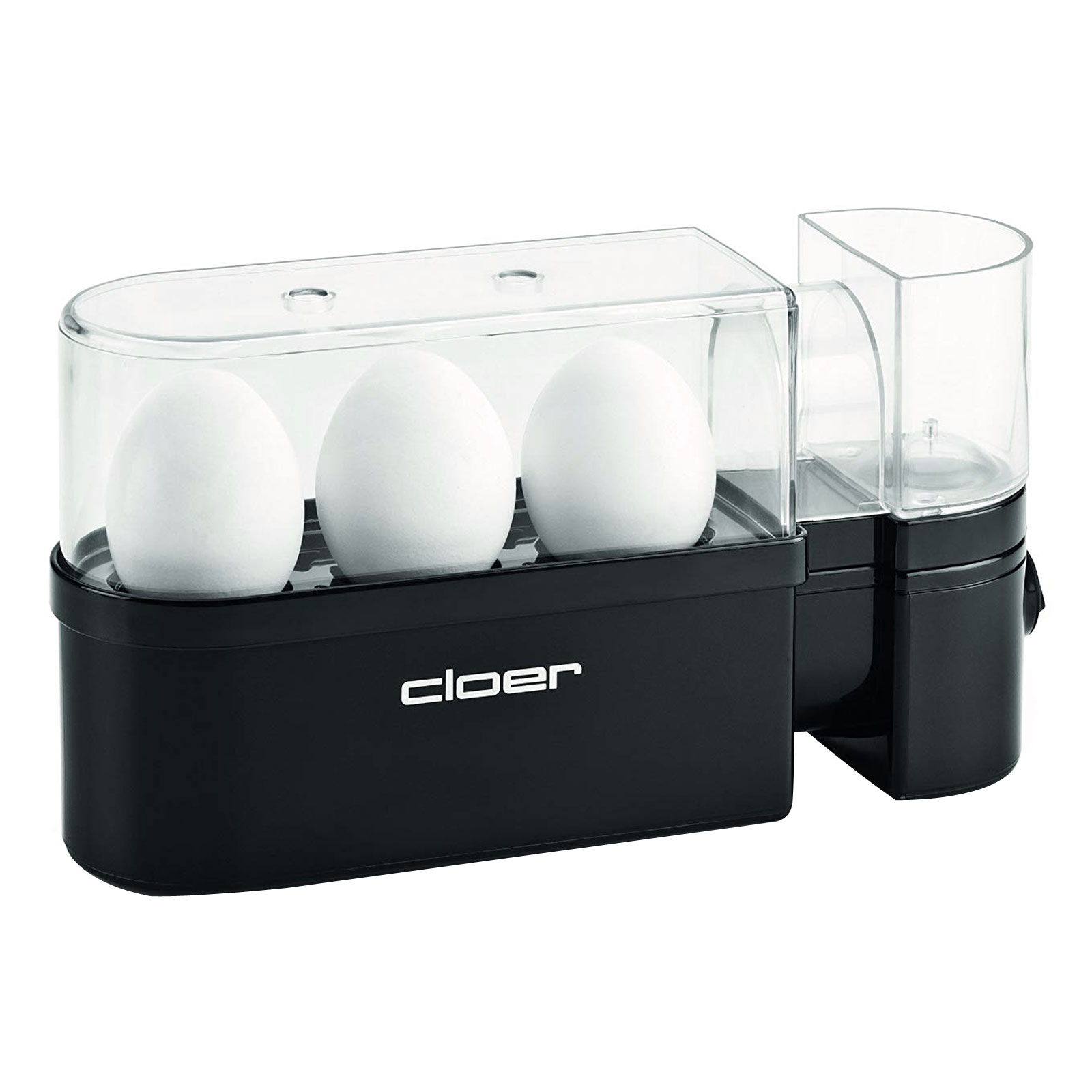 CLOER 6020 Eierkocher, für bis zu 3 Eier, spülmaschinengeeignet, An- Ausschalter
