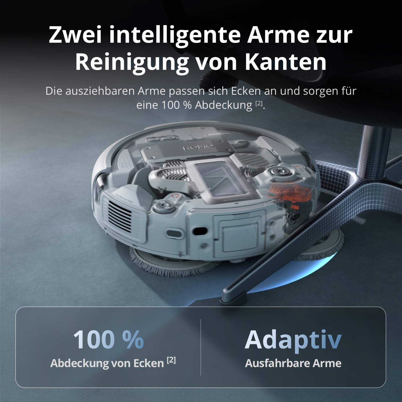 DJI ROMO P Saugroboter mit Wischpads