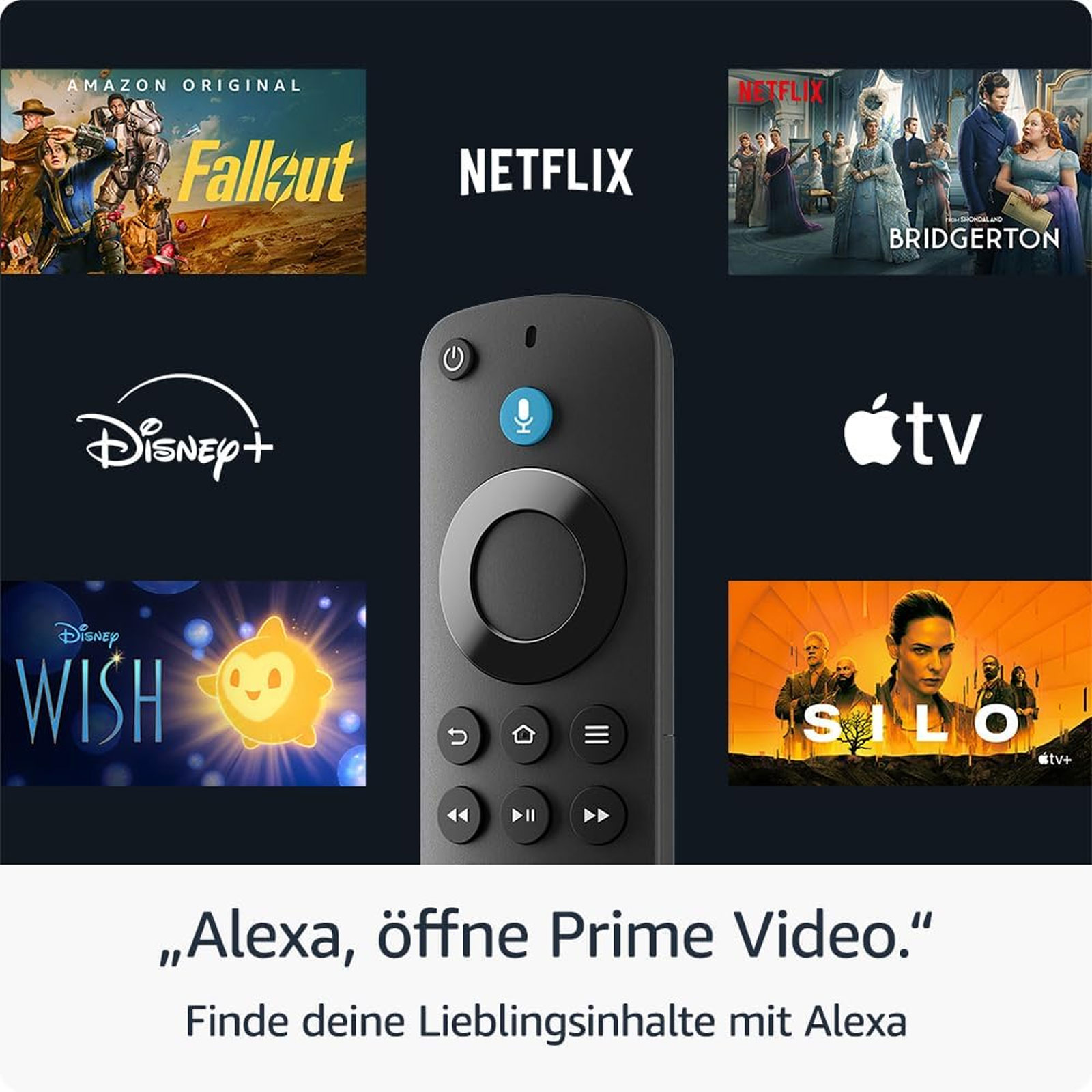 Amazon Fire TV Stick HD, Schwarz Streaming-Player (Free- und Live-TV, Alexa-Sprachfernbedienung, Smart-Home-Steuerung, HD-Streaming)