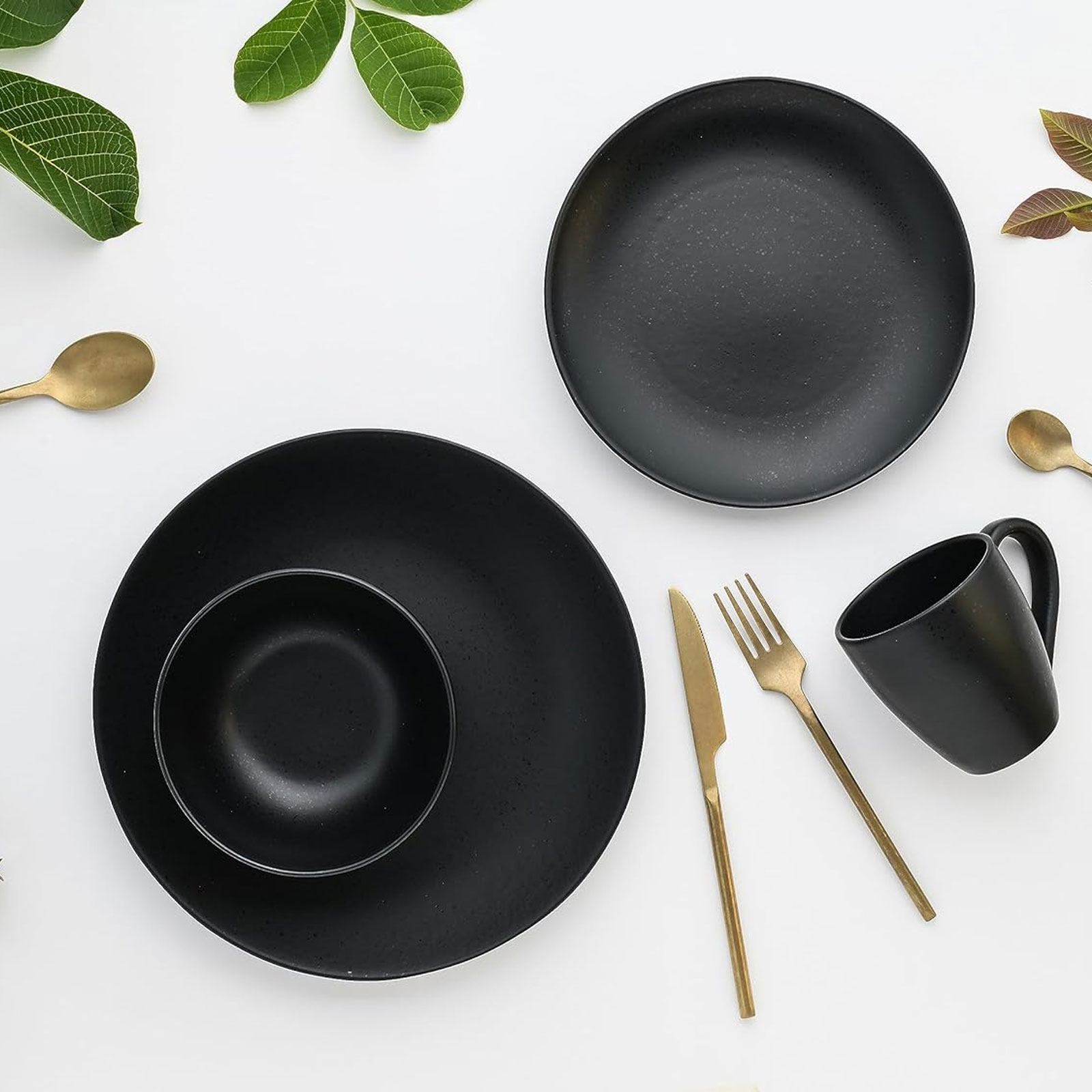 CreaTable Magic Black 16816 Kombiservice, 8-teilig